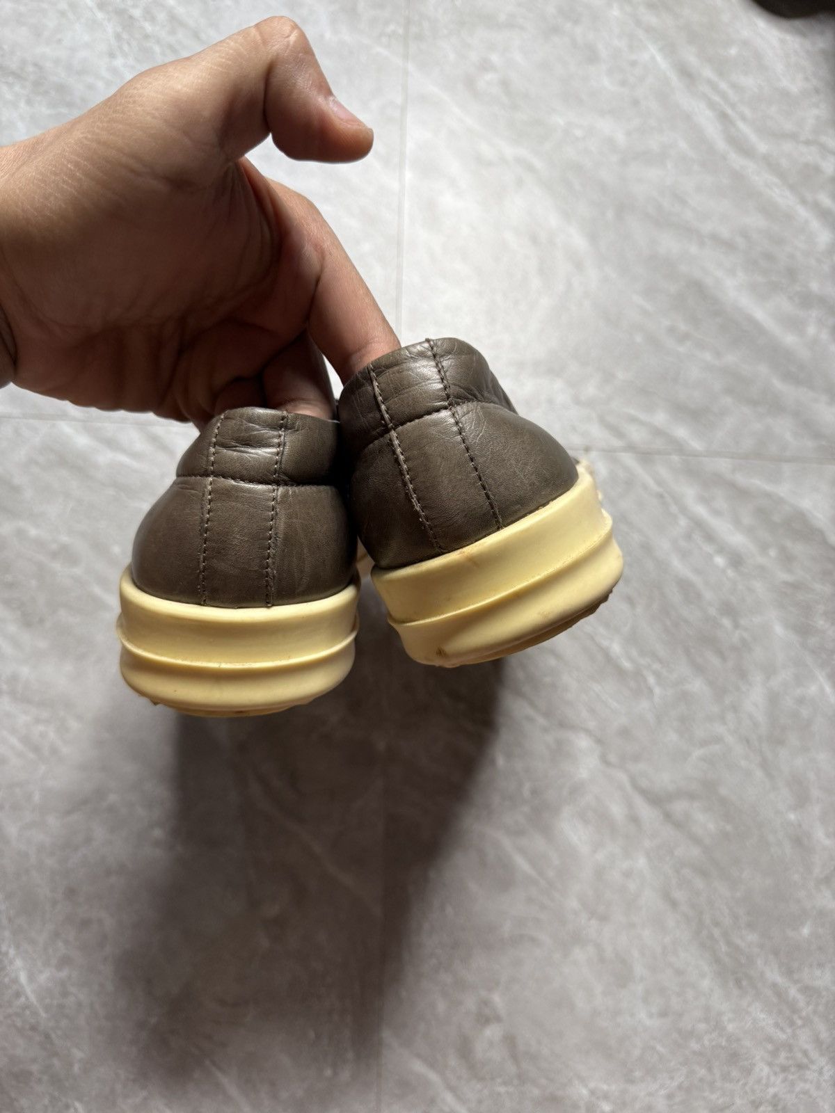 Rick Owens Rick Owens Low Top Boat Sneakers “Mainline” Olive CW Size US 6 / EU 39 - 3 Thumbnail