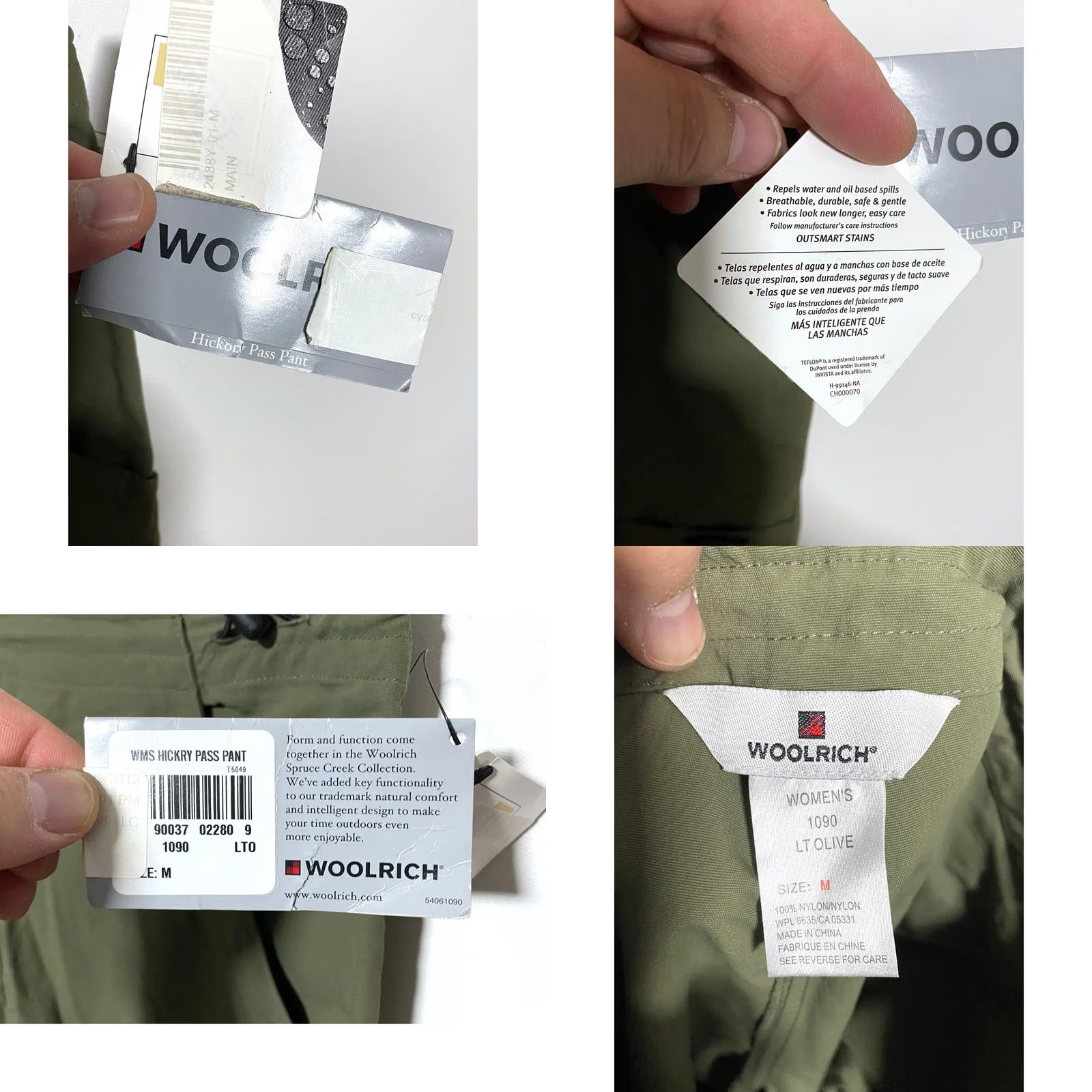 Vintage Woolrich Hickory Pass Pants Olive Green 1090 Nylon Womens Medium M NWT Pants Womens Medium Olive Green 1090 Nylon Hickory Pass Woolrich Size 32" / US 10 / IT 46 - 8 Thumbnail