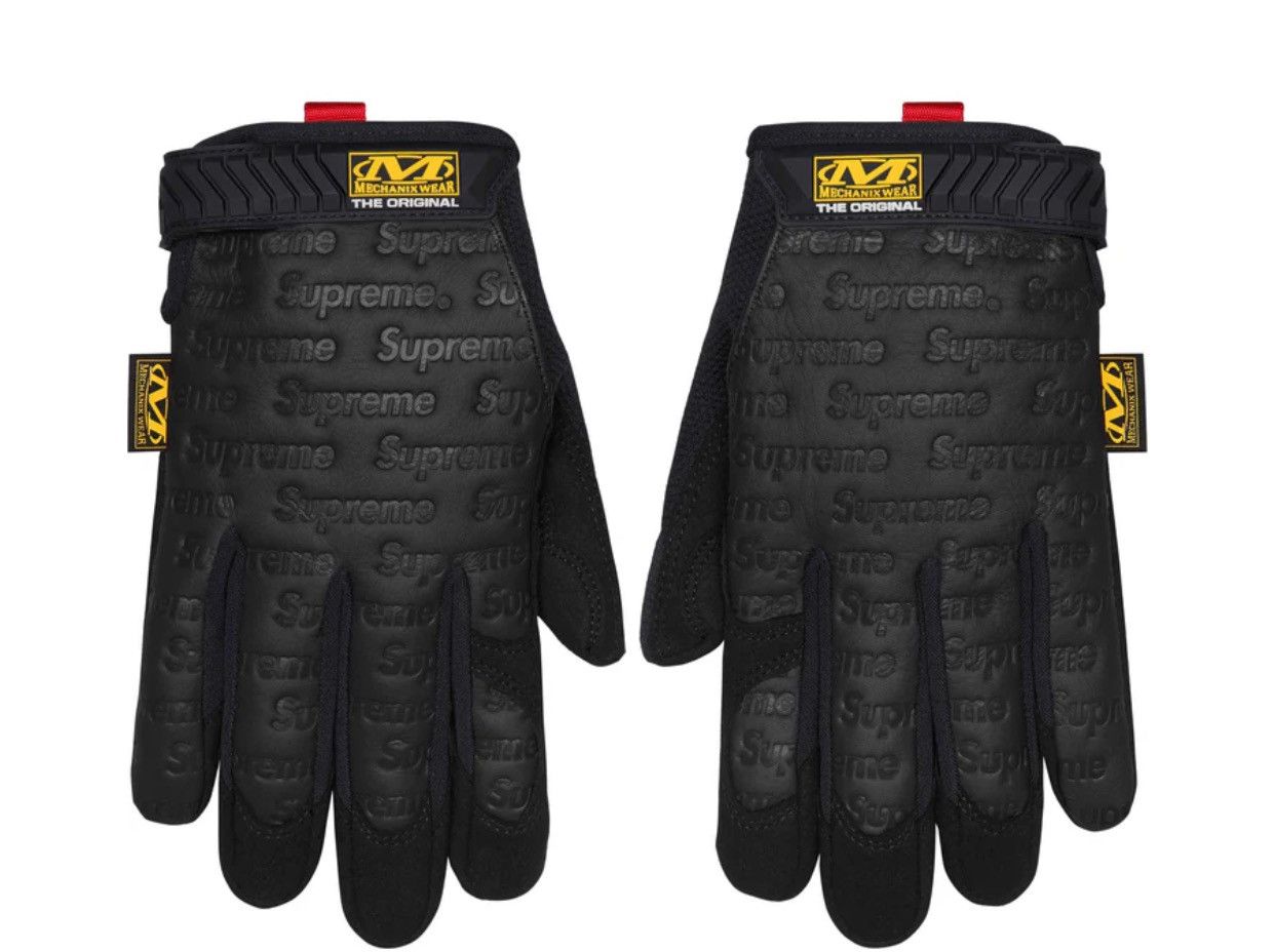 Supreme Supreme x Mechanix Leather Work Gloves - Black - Large