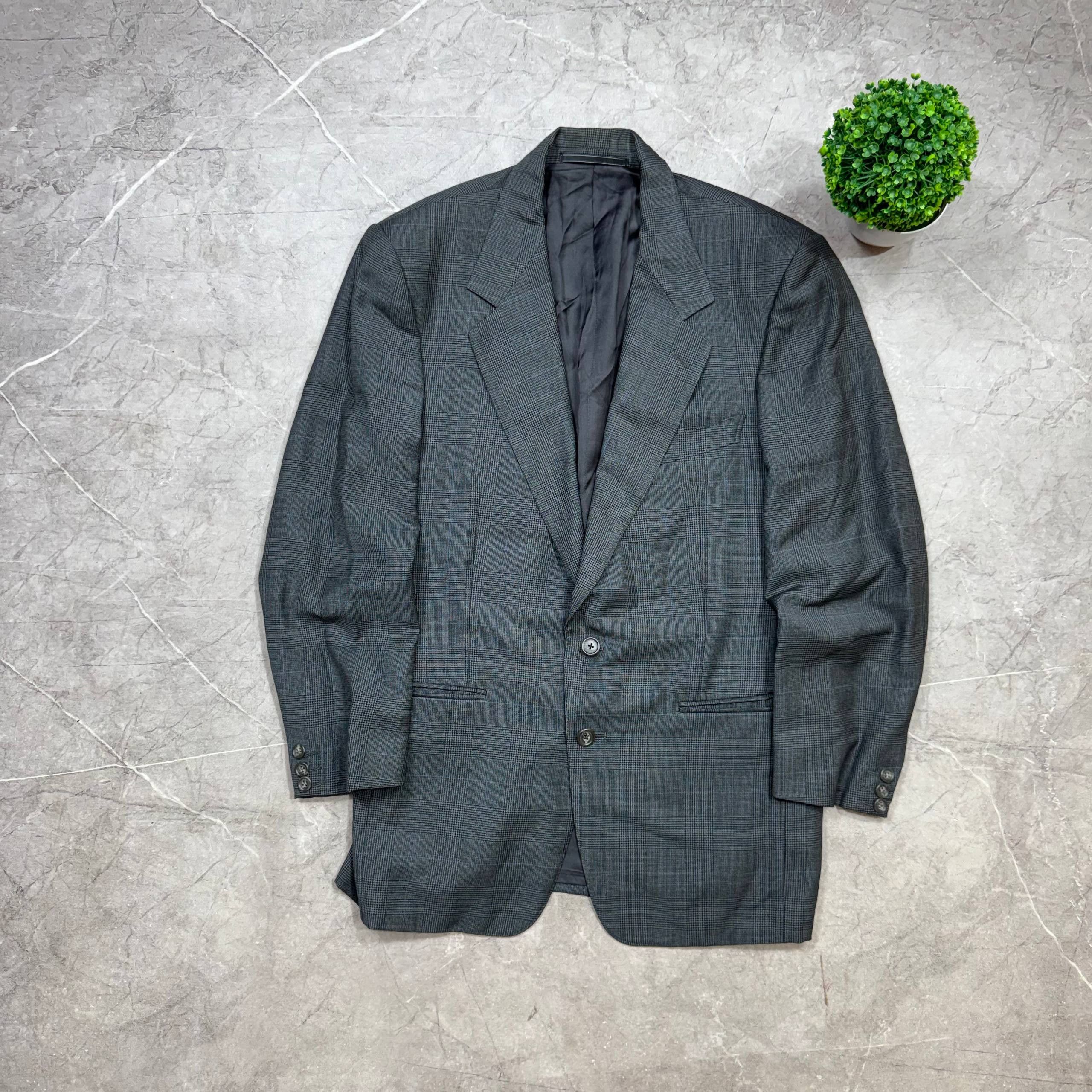 Ermenegildo Zegna Ermenegildo Zegna Vintage Navy Wool/Silk Blazer Jacket Mens Size US M / EU 48-50 / 2 - 1 Thumbnail