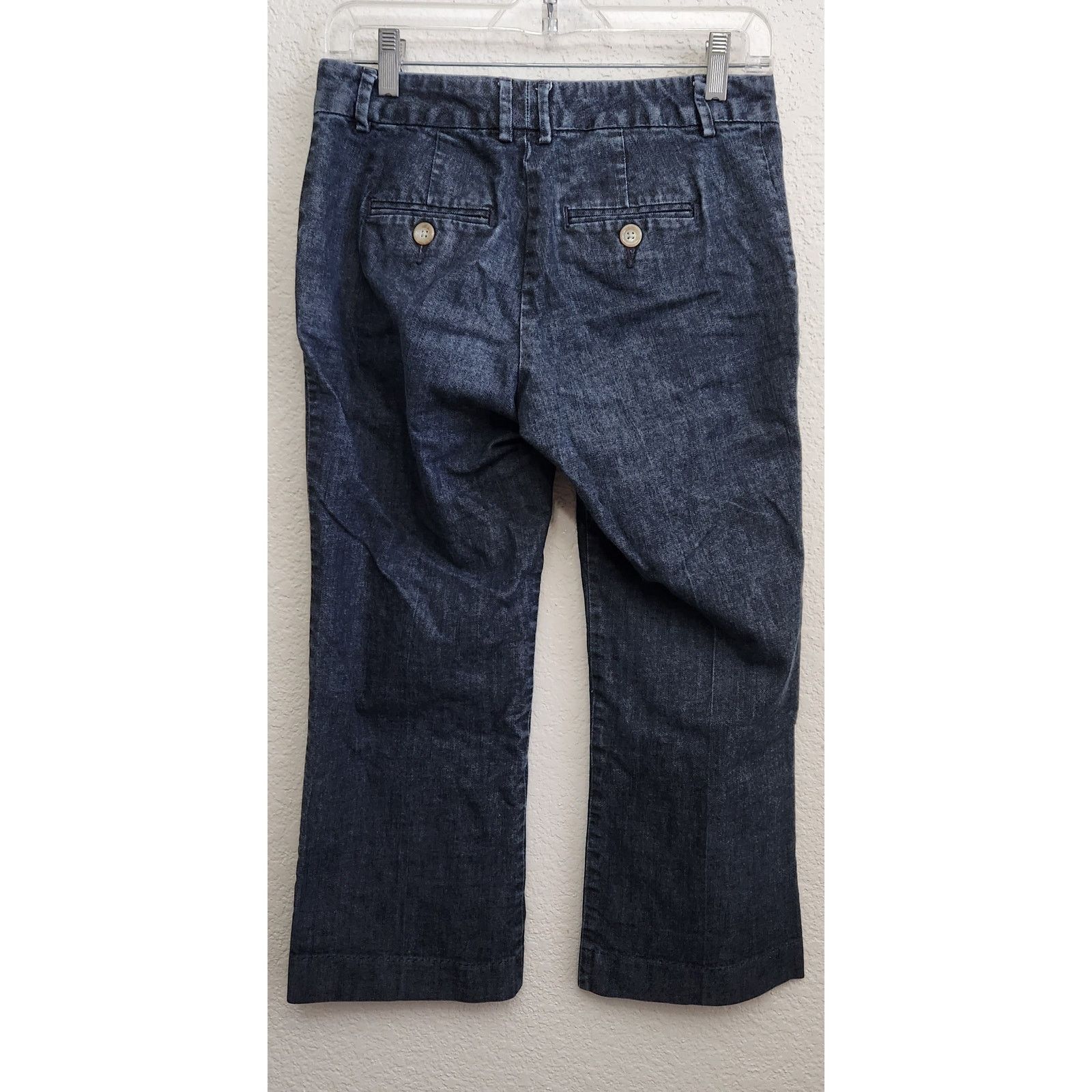 Other Gap Dark Blue Flat Front Cropped Jeans 4 Lightweight Size 27" / US 4 / IT 40 - 3 Thumbnail