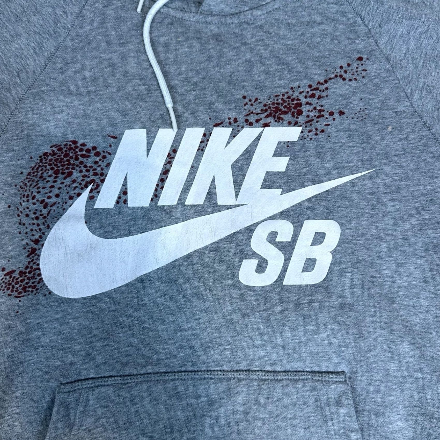 Nike Nike SB Hoodie Sweatshirt SB Swoosh Fleece Mens Small Sweater Gray Size US S / EU 44-46 / 1 - 3 Thumbnail