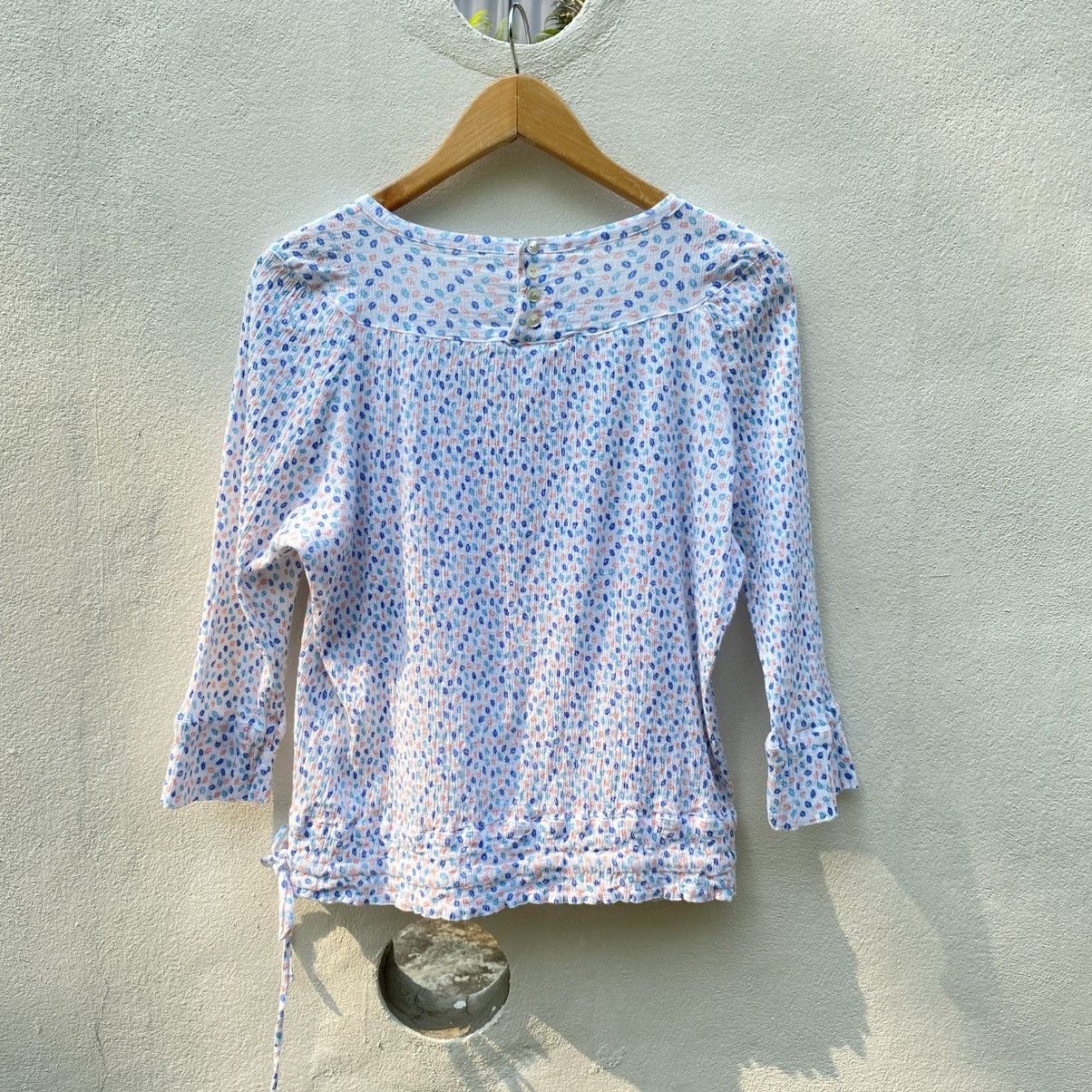 Tsumori Chisato TSUMORI CHISATO Pastel Petals Tie-Hem Blouse Size XS / US 0-2 / IT 36-38 - 2 Thumbnail