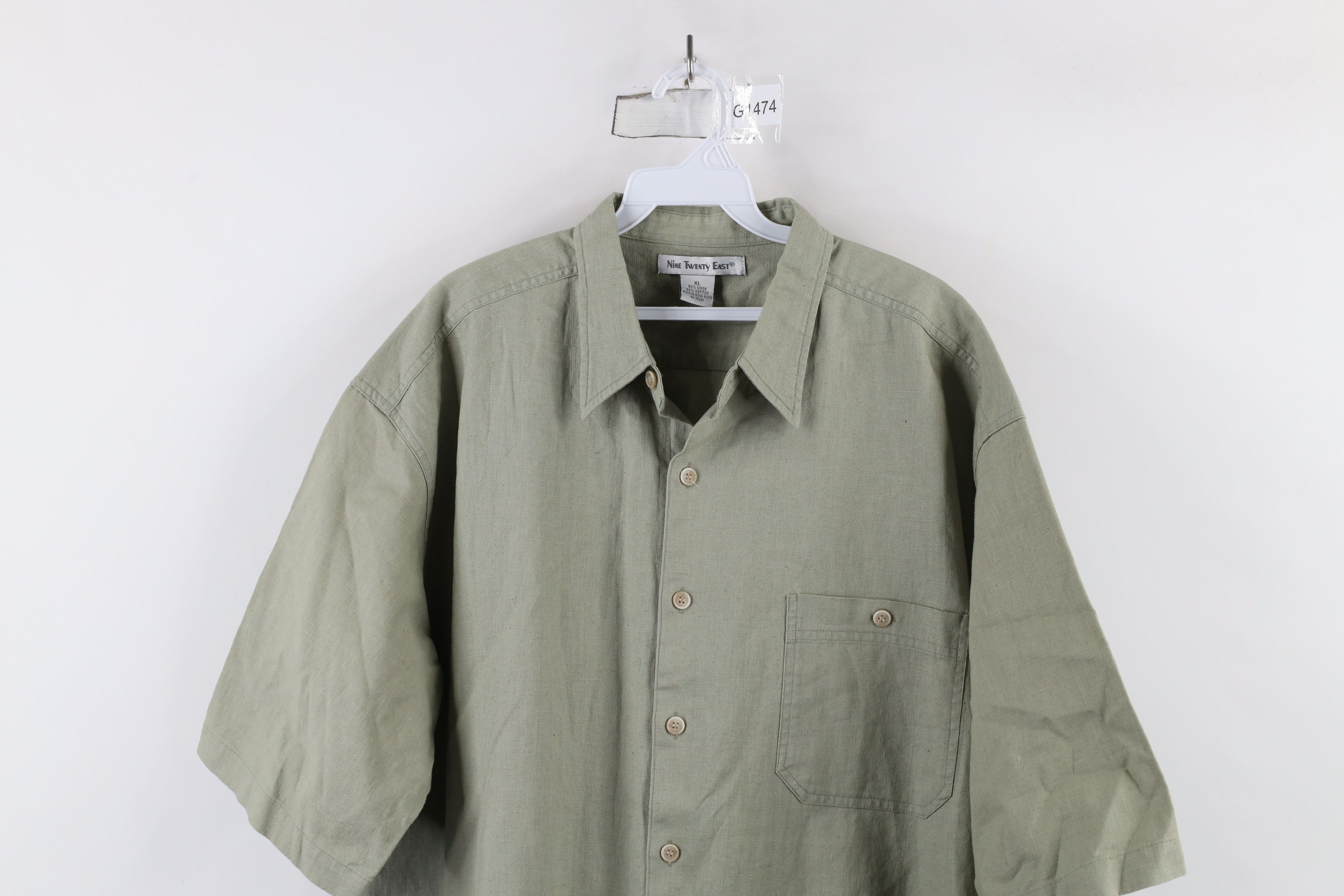 Vintage Vintage 90s Streetwear Blend Short Sleeve Button Shirt Green Size US XL / EU 56 / 4 - 2 Thumbnail