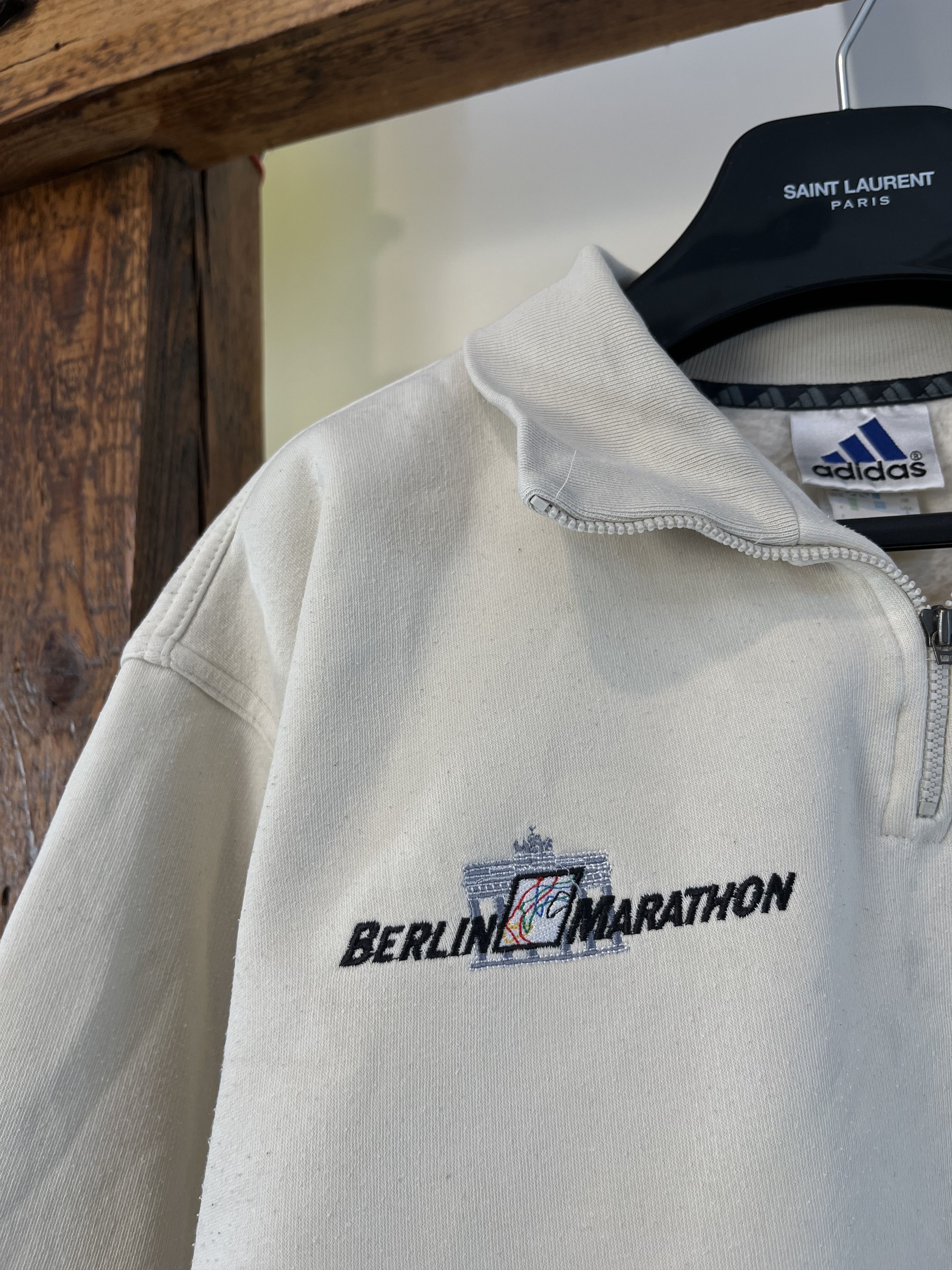 Adidas × Vintage 00s Adidas 2000 Berlin Marathon Sweatshirt Zip Fleece Size US M / EU 48-50 / 2 - 4 Thumbnail