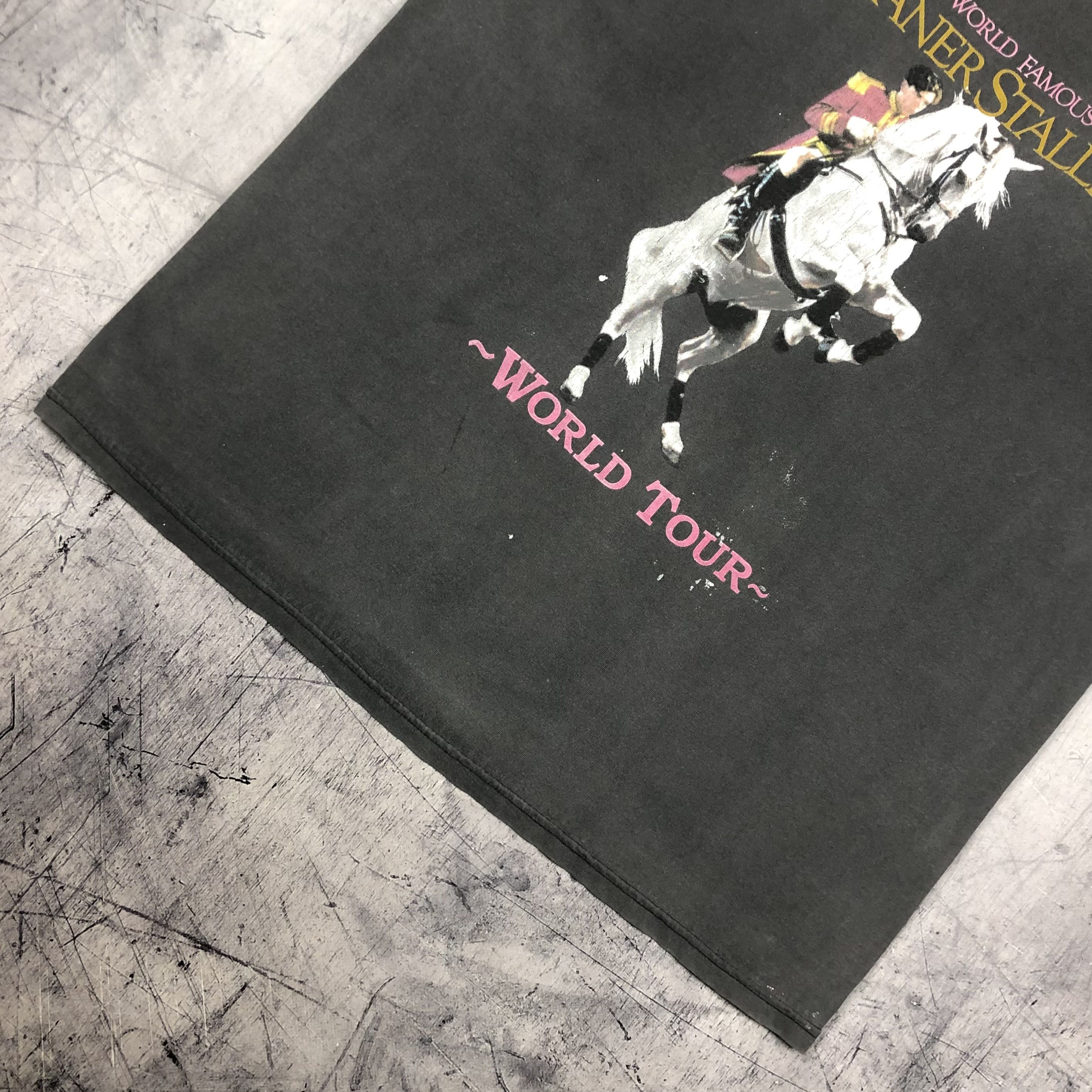 Vintage Lipizzaner Stallion World Famous Tour Vintage 90s Tee Size US XL / EU 56 / 4 - 4 Thumbnail