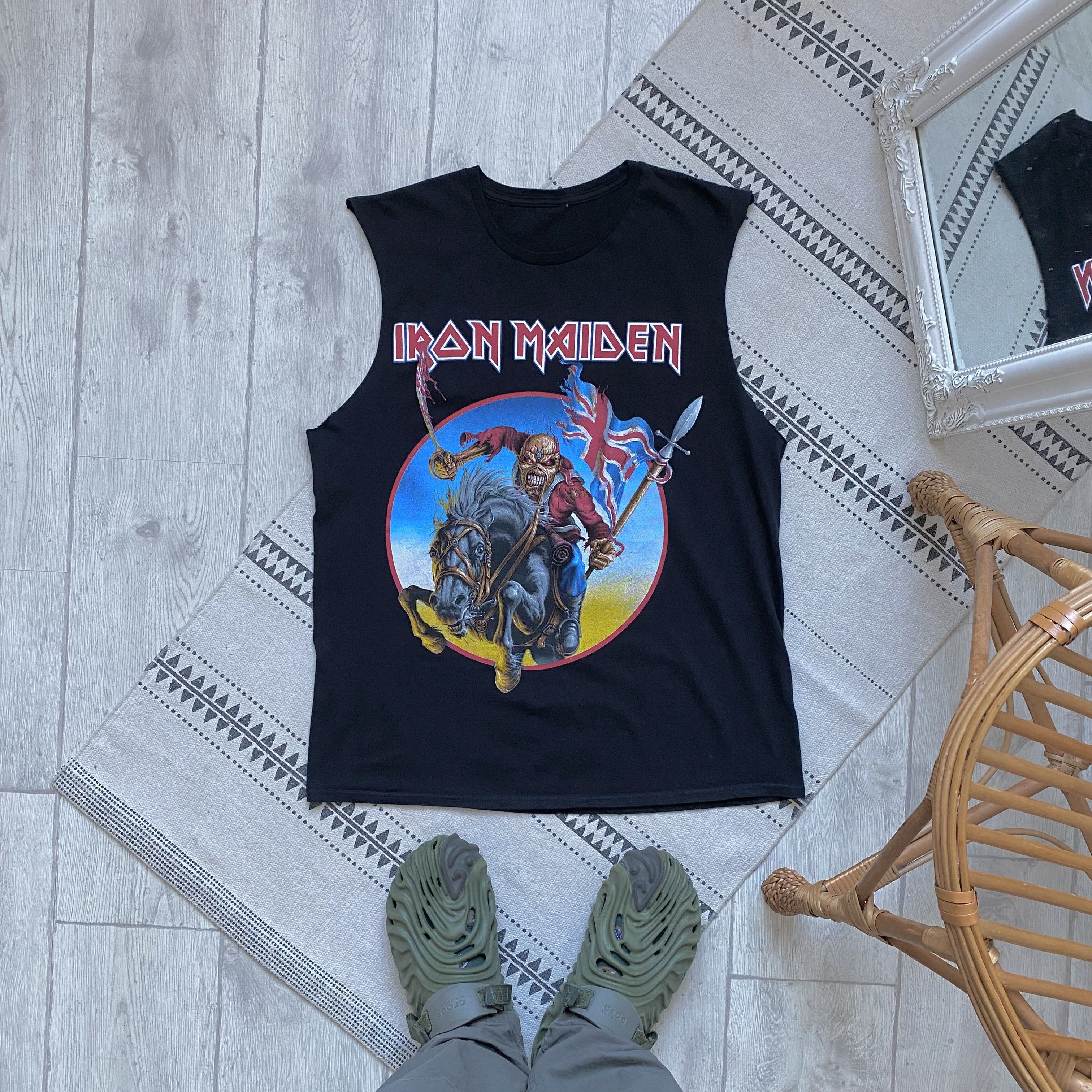 Band Tees 🎸 Vintage Iron Maiden Tour tee Rock Band Sleeveless Size US L / EU 52-54 / 3 - 2 Thumbnail