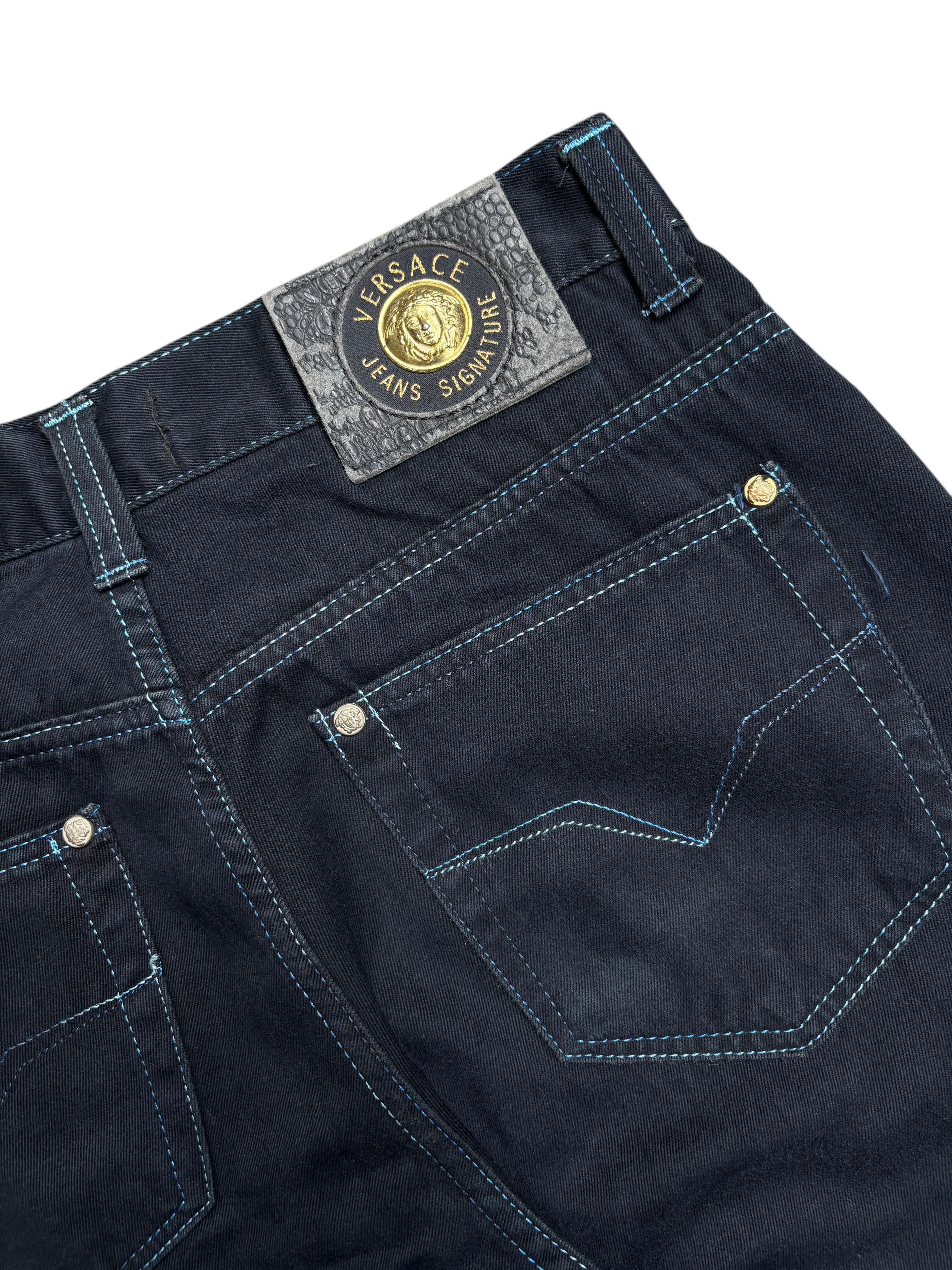 Versace × Vintage Vintage Versace Medusa Jeans Signature Denim Pants Size US 32 / EU 48 - 6 Thumbnail
