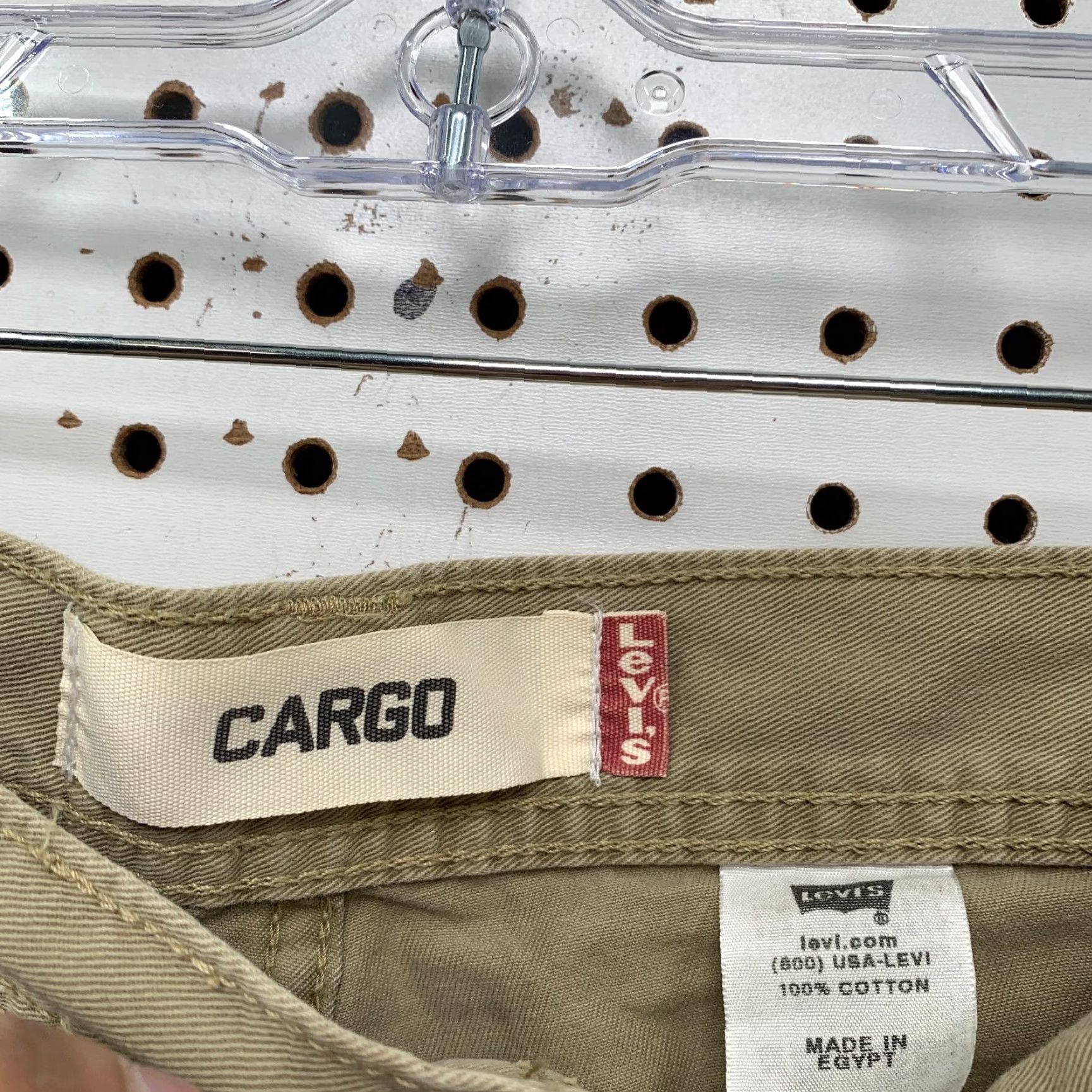 Levi's Levi's Military Cargo Shorts Mens 32 Khaki Relaxed Fit Outdoor Canvas Cargo Pocket Pockets Outdoor Size US 32 / EU 48 - 7 Thumbnail