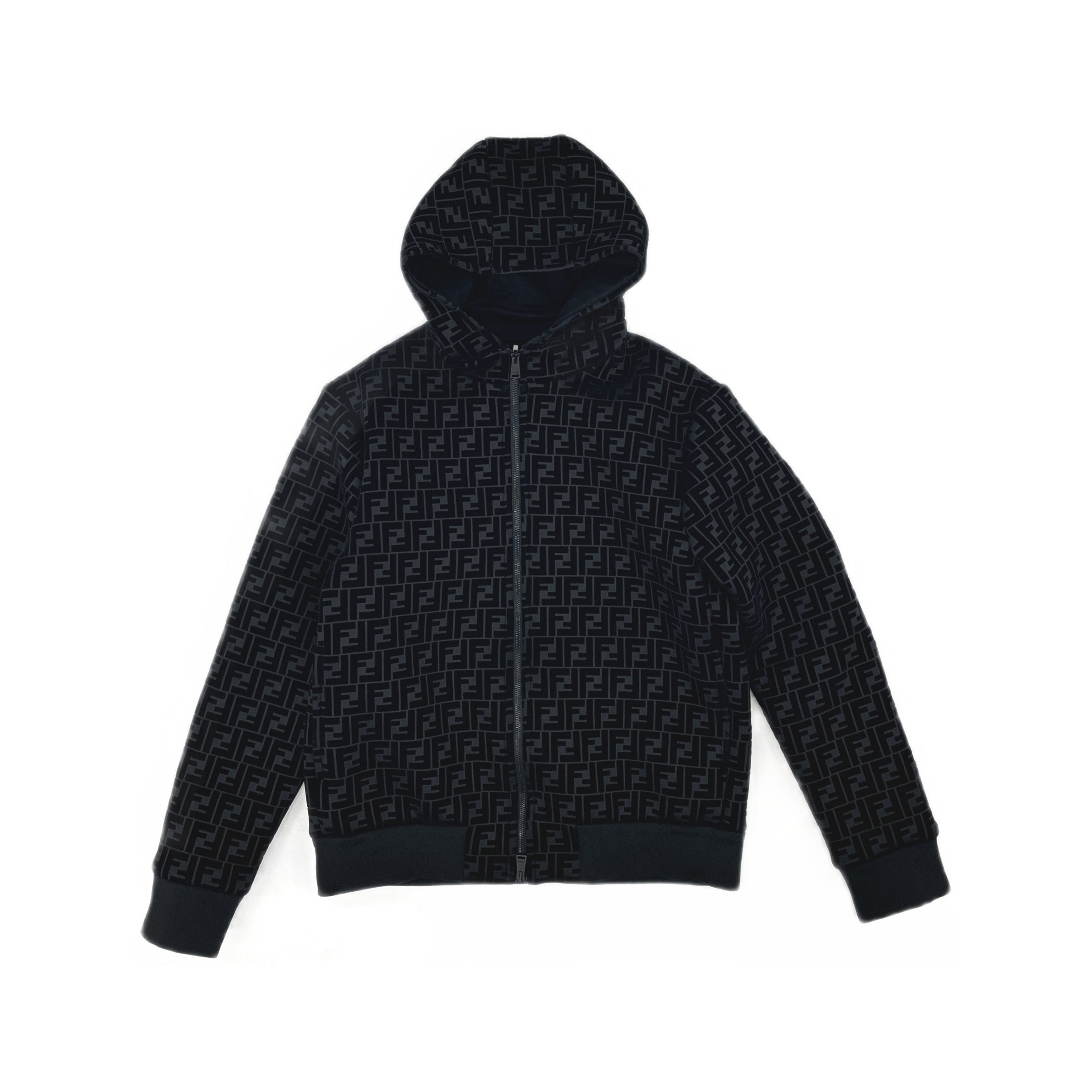 Fendi Fendi FF Logo Zip-Up Hoodie Size M Size US M / EU 48-50 / 2 - 1 Thumbnail