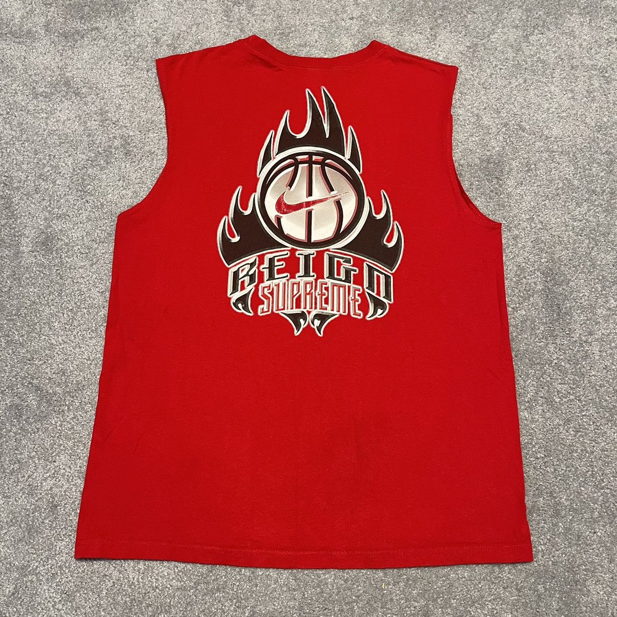 Nike Vintage Nike Reign Supreme Center Swoosh Basketball Tank Top Size US S / EU 44-46 / 1 - 1 Thumbnail