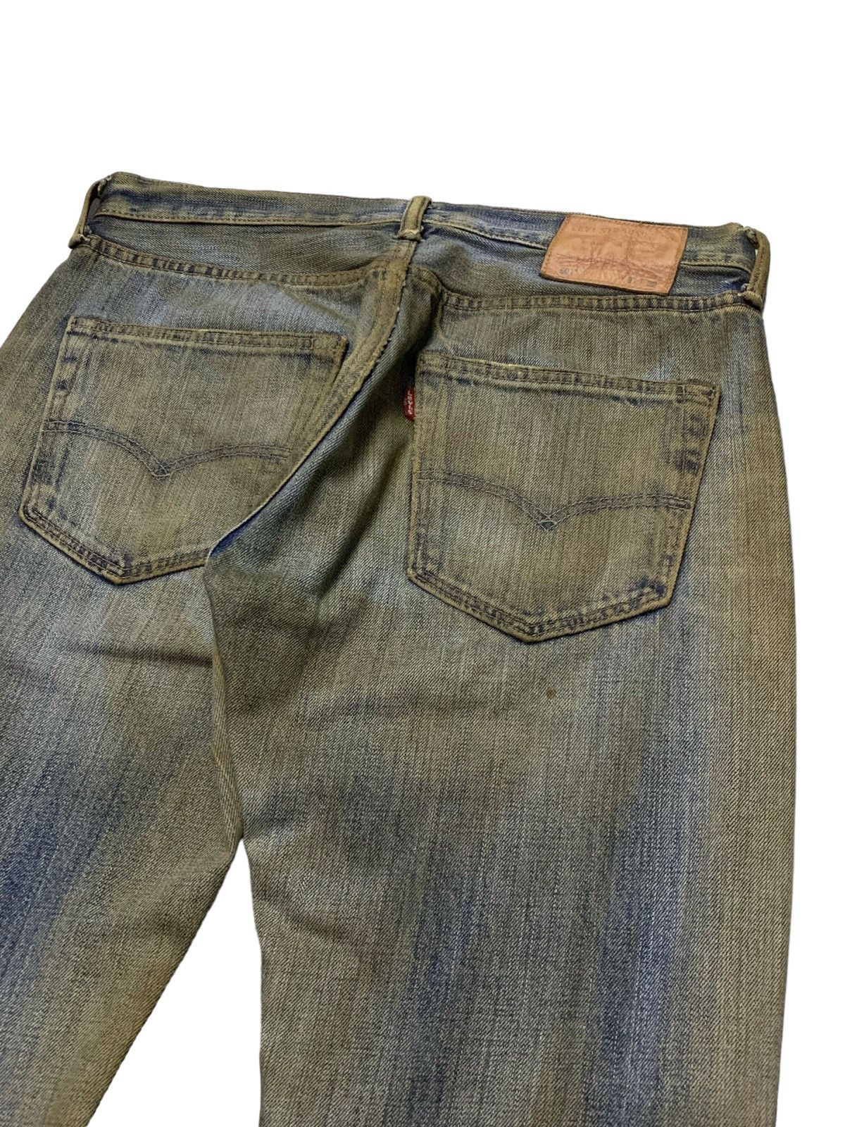 Hysteric Glamour × Levi's × Vintage Levis 501 Vintage Muddy Wash Distressed Jeans Size US 31 - 13 Thumbnail