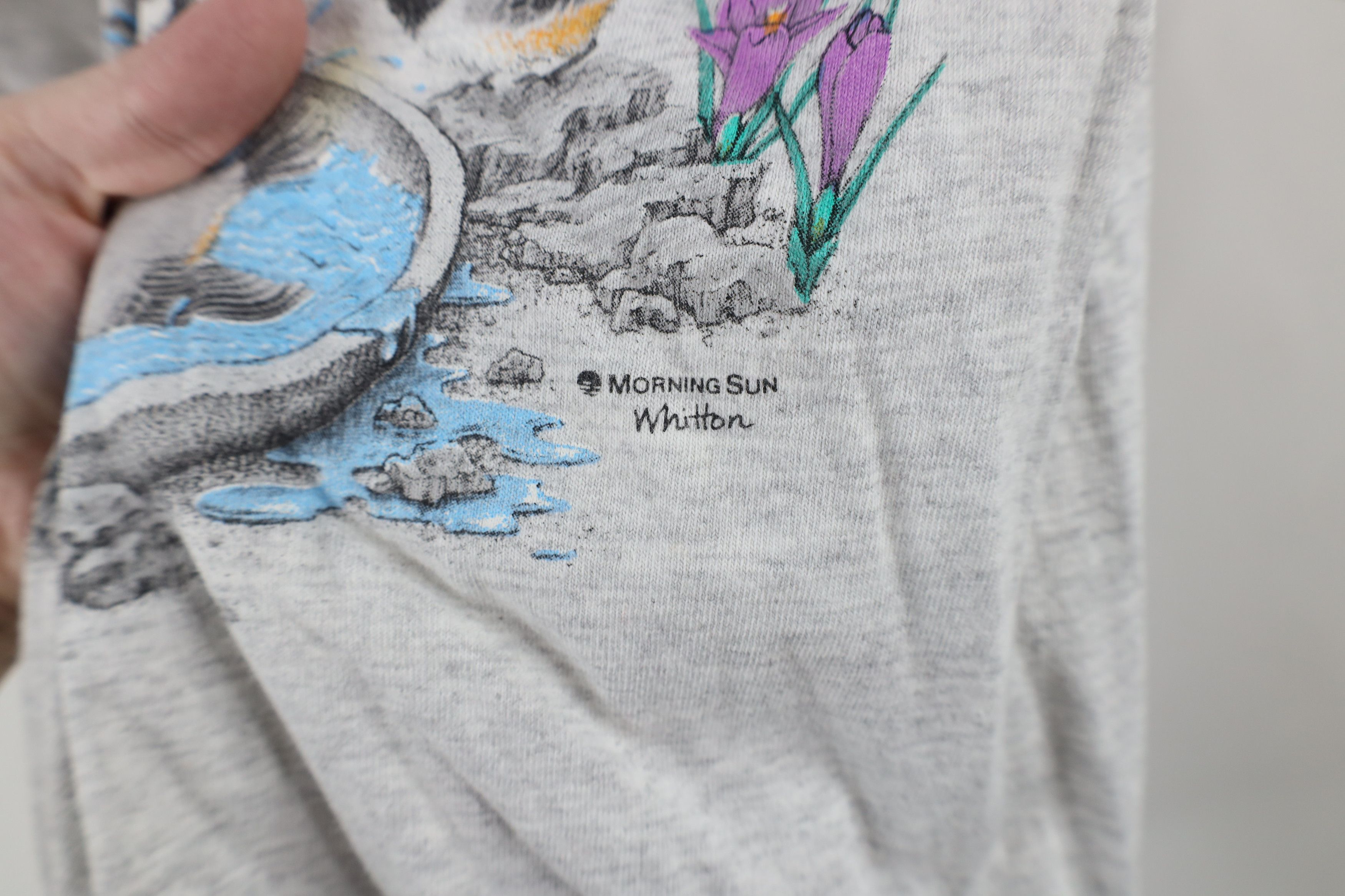 Vintage Vintage 90s Streetwear Layered Bird Flower T-Shirt USA Size M / US 6-8 / IT 42-44 - 6 Thumbnail
