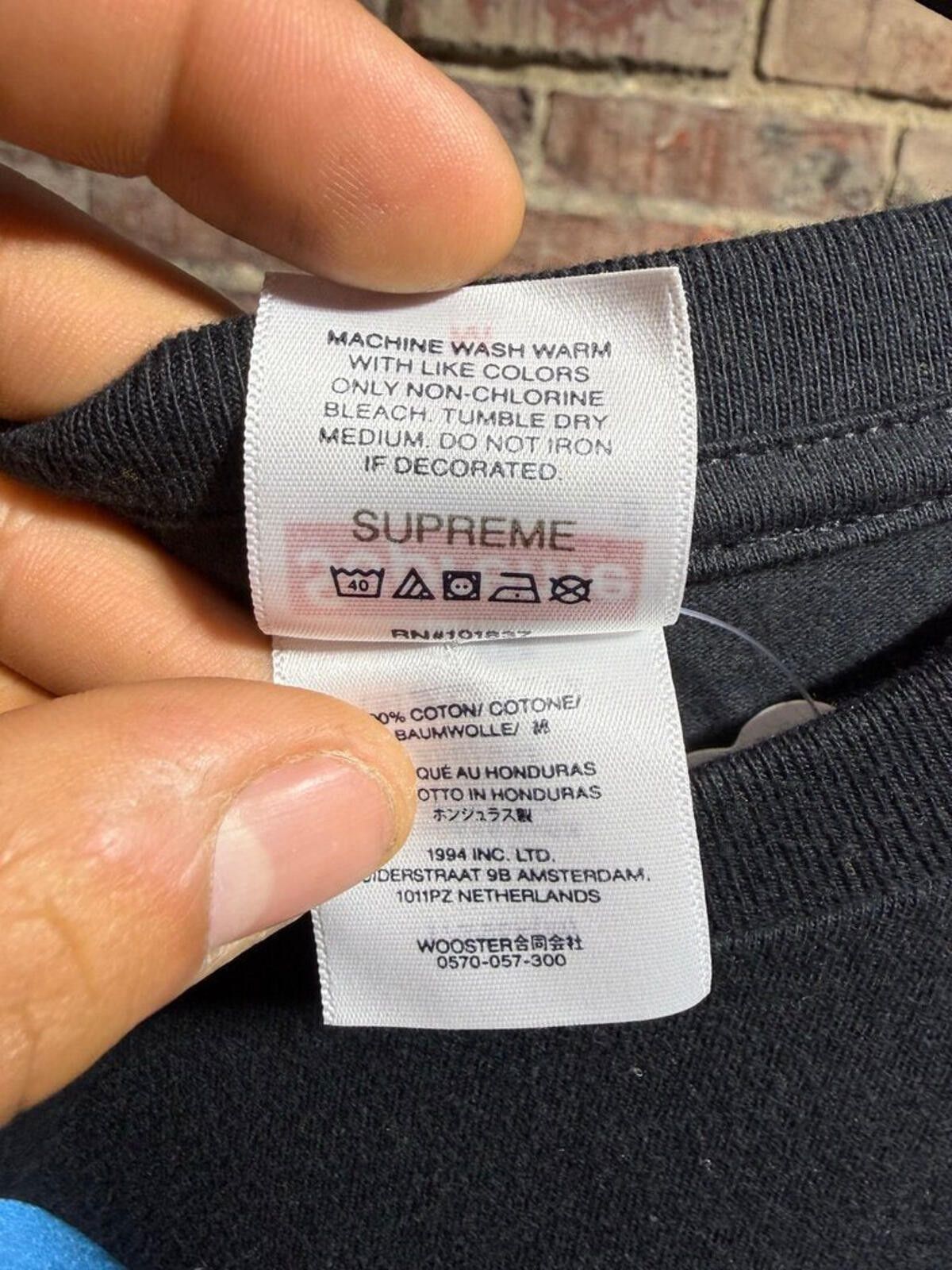 Supreme Supreme Apex Tee Black Sz. M Size ONE SIZE - 4 Thumbnail
