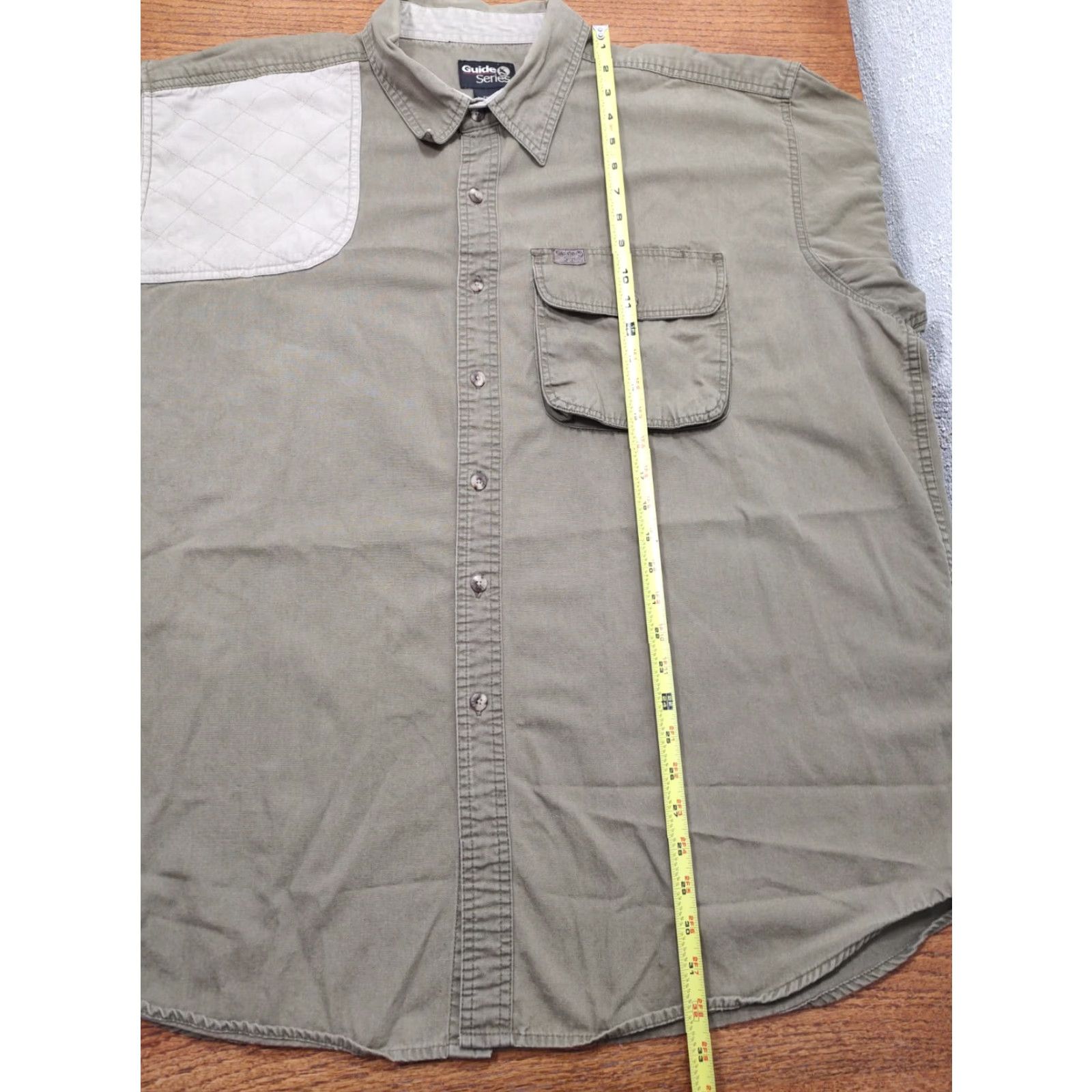 Vintage VINTAGE Gander Mountain Shooting Shirt Mens 2XL Green Guide Series L/S Button Down Shirt Size US XXL / EU 58 / 5 - 7 Thumbnail