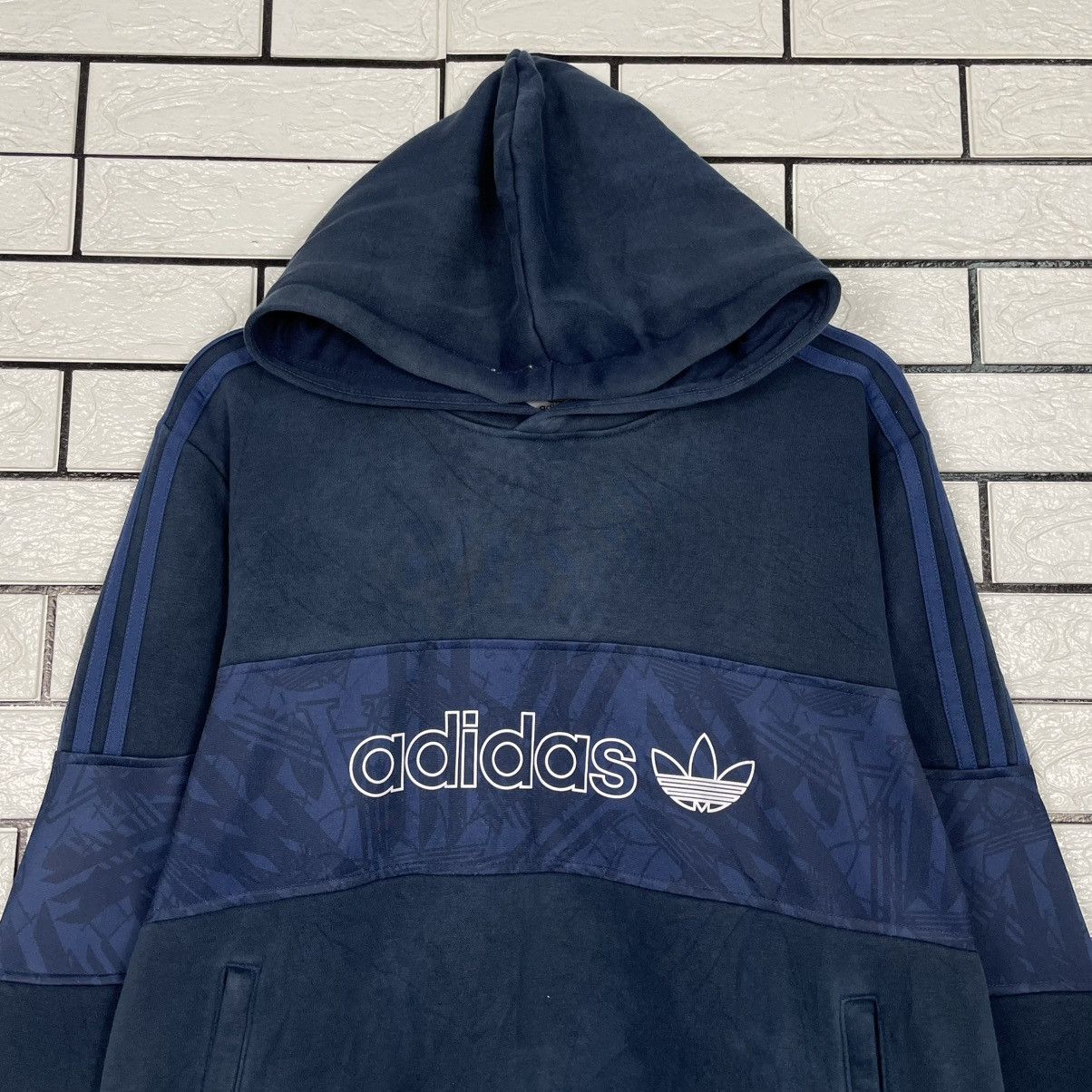 Adidas Adidas Big Logo Pullover Hoodie Size US M / EU 48-50 / 2 - 2 Thumbnail