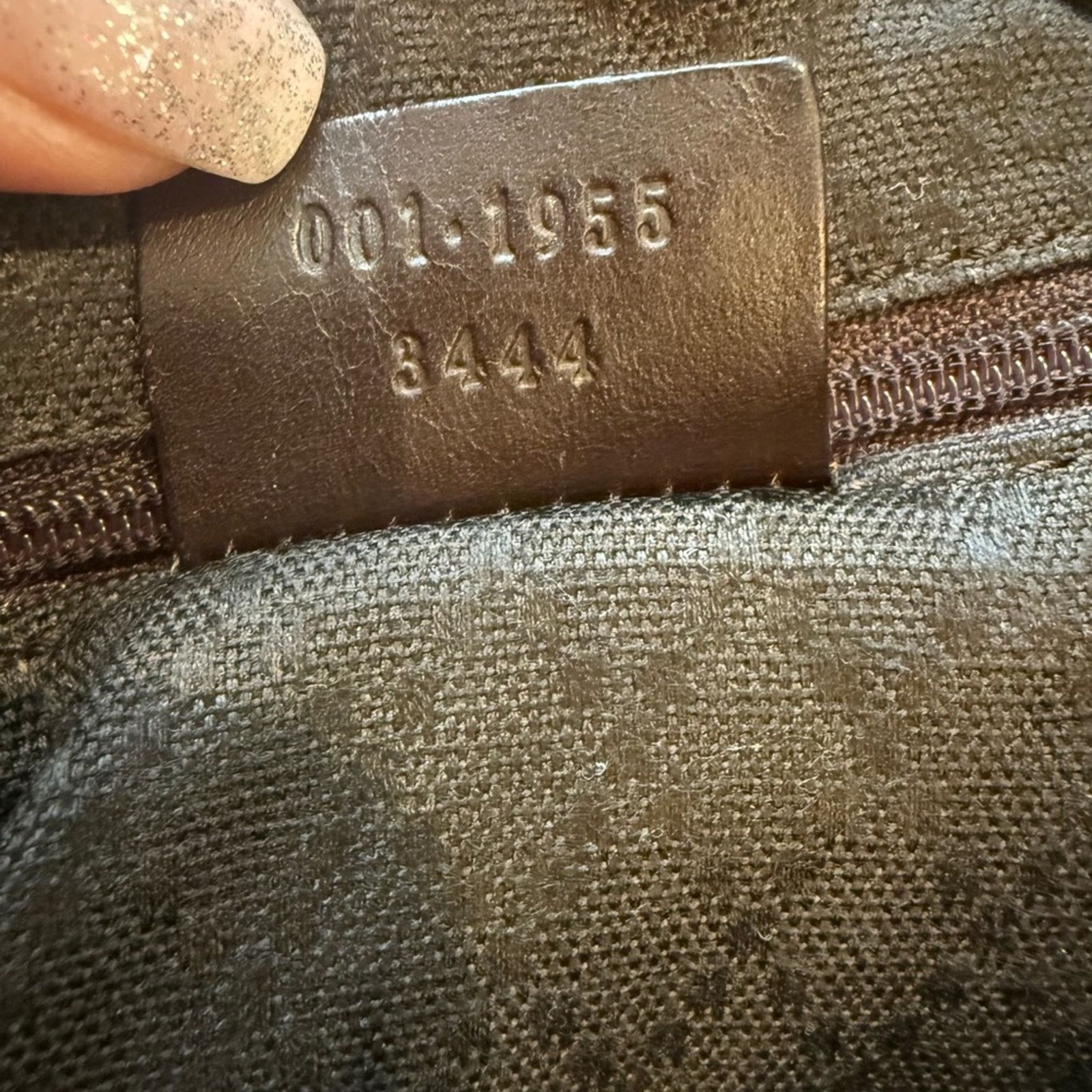 Gucci Gucci Vintage Chocolate Canvas & Leather Bag 00119558444 Size ONE SIZE - 5 Thumbnail