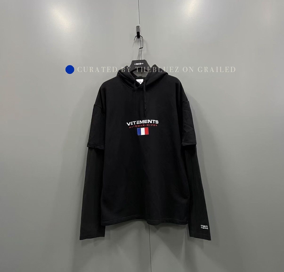 Vetements Vetements Bro Baseball Embroidered Logo Zip Hoodie | Grailed