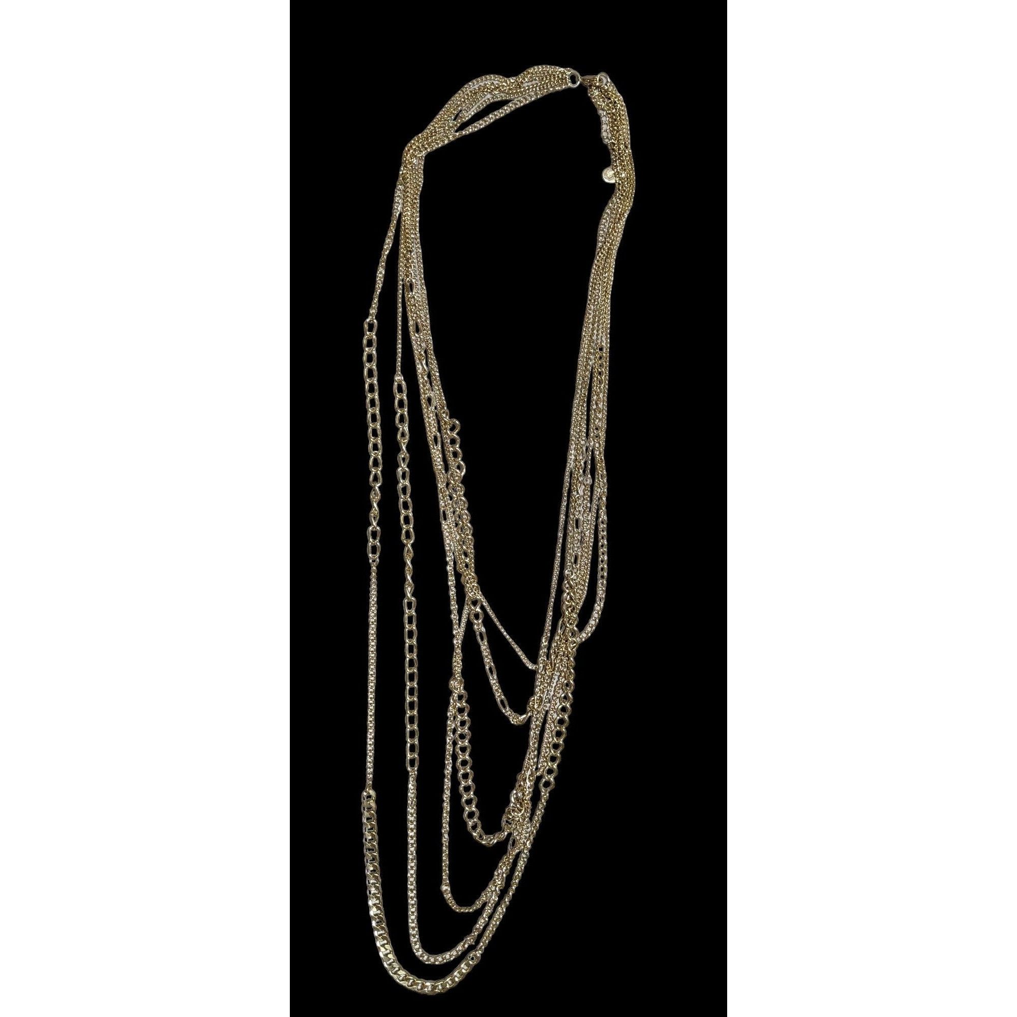 Other Y2K Glam Multilayer Gold Chain Necklace Size ONE SIZE - 2 Thumbnail