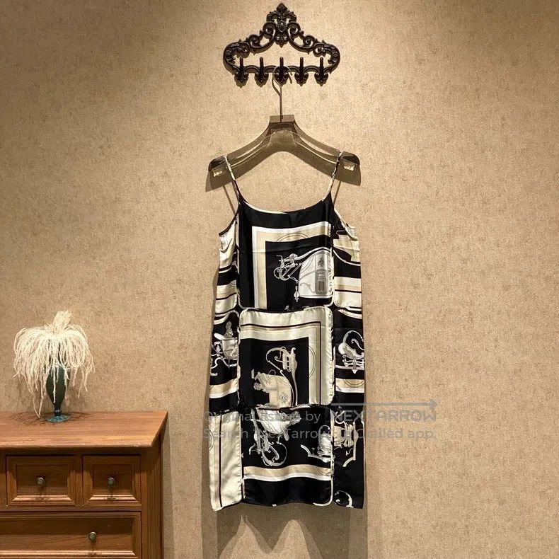 Hermes Hermes Printed Silk Slip Dress Size XS / US 0-2 / IT 36-38 - 2 Thumbnail