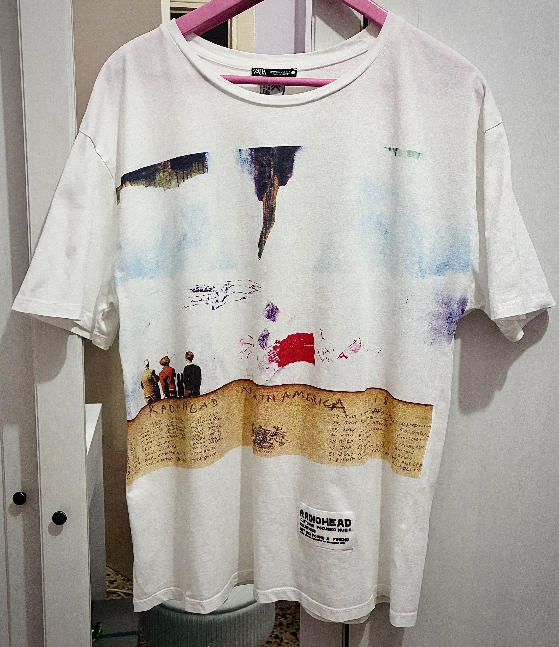 Zara Rare RADIOHEAD Shirt ZARA colab WASTE official Size US M / EU 48-50 / 2 - 1 Thumbnail