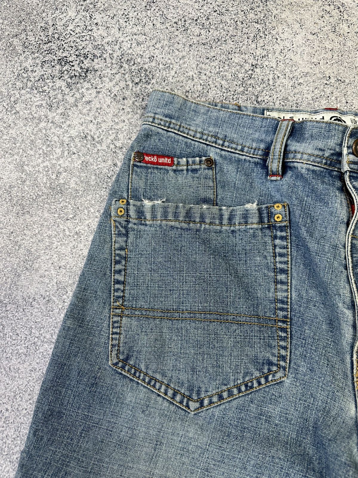 Ecko Unltd. × Vintage Vintage ECKo Unltd Rap Baggy Y2K Jeans Size US 30 / EU 46 - 12 Thumbnail