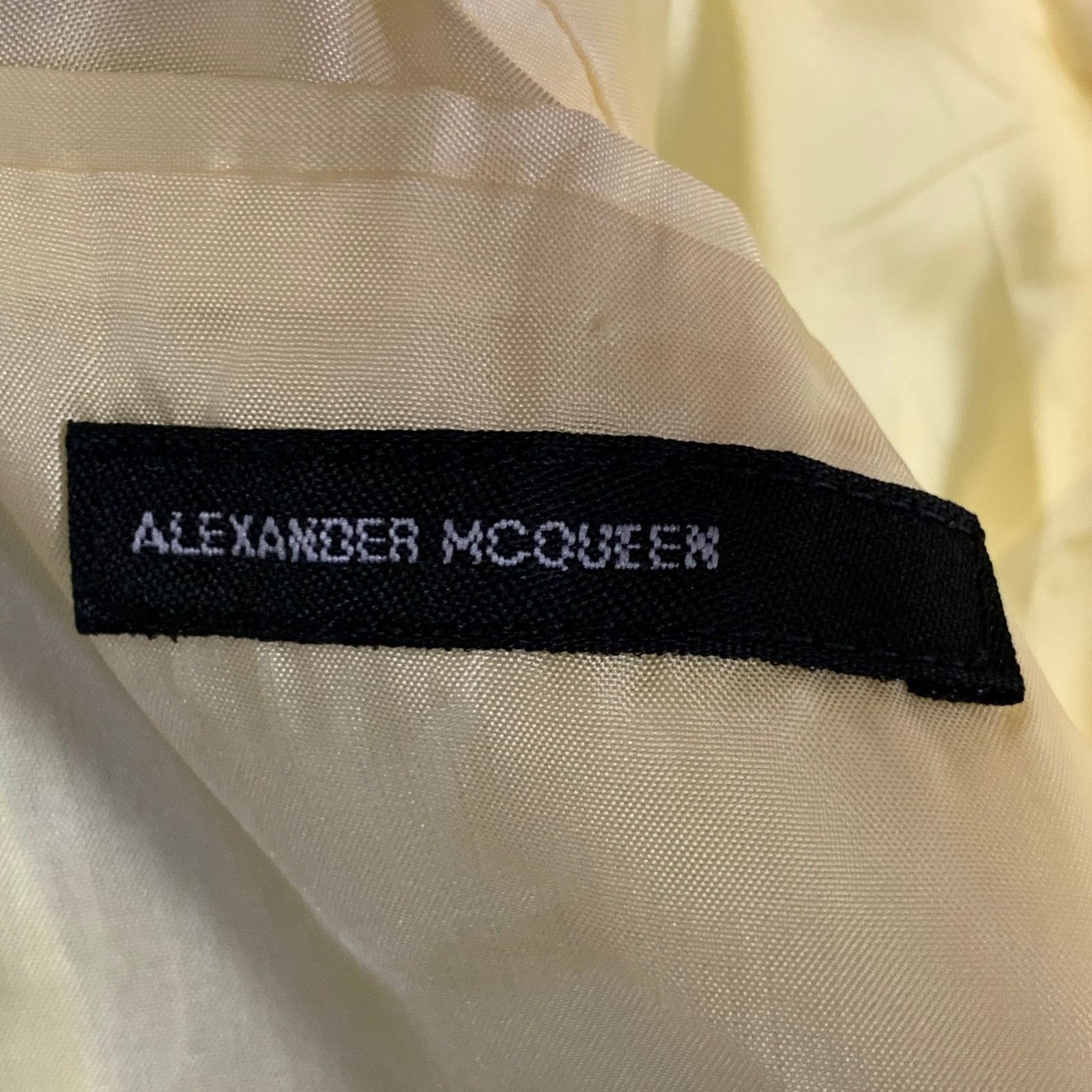 Alexander McQueen ALEXANDER MCQUEEN Grey Polyester Notch Lapel Sport Coat Size 40R - 10 Thumbnail