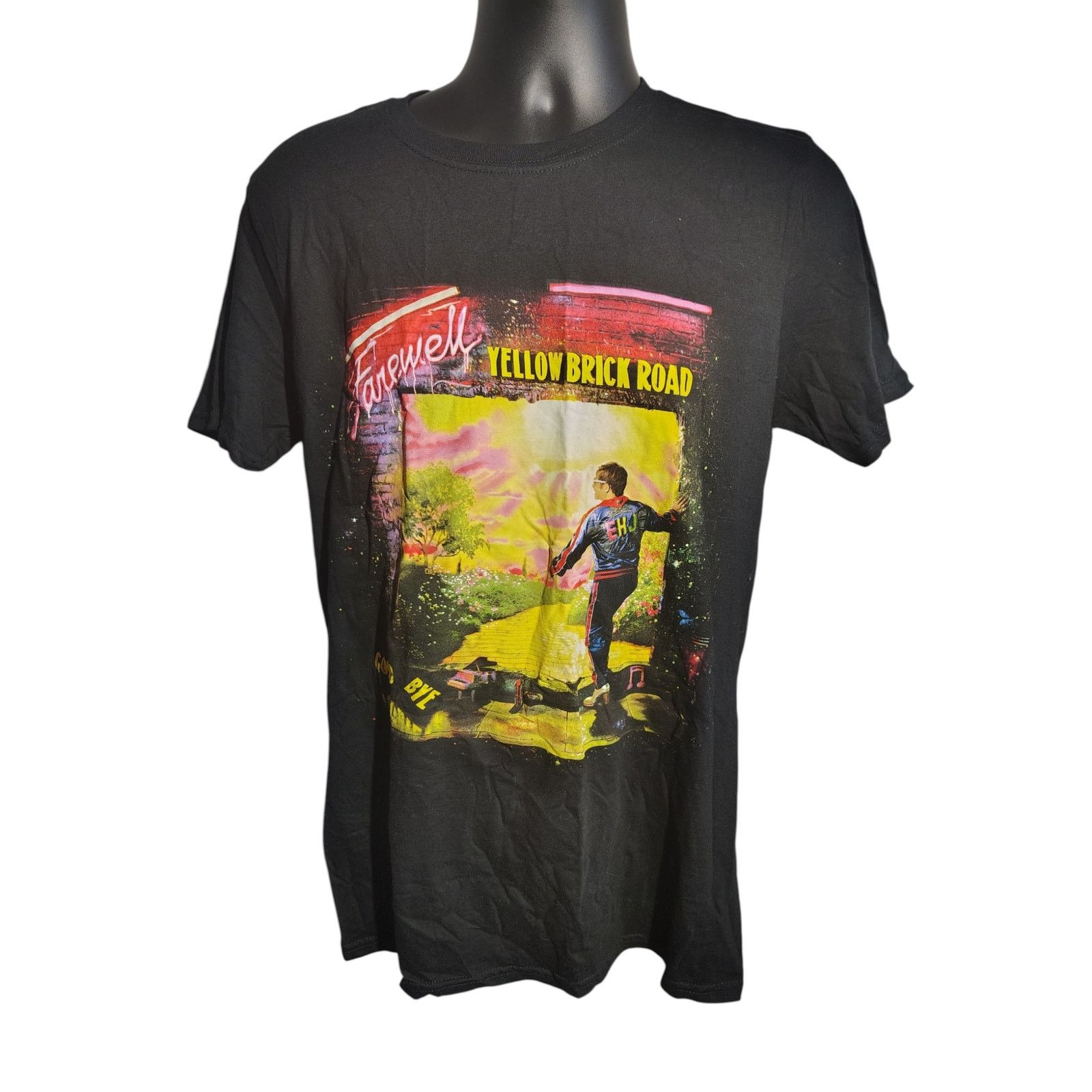 The Unbranded Brand Elton John Farewell Yellow Brick Rd 2019 Tour TShirt Black M Size US M / EU 48-50 / 2 - 2 Thumbnail