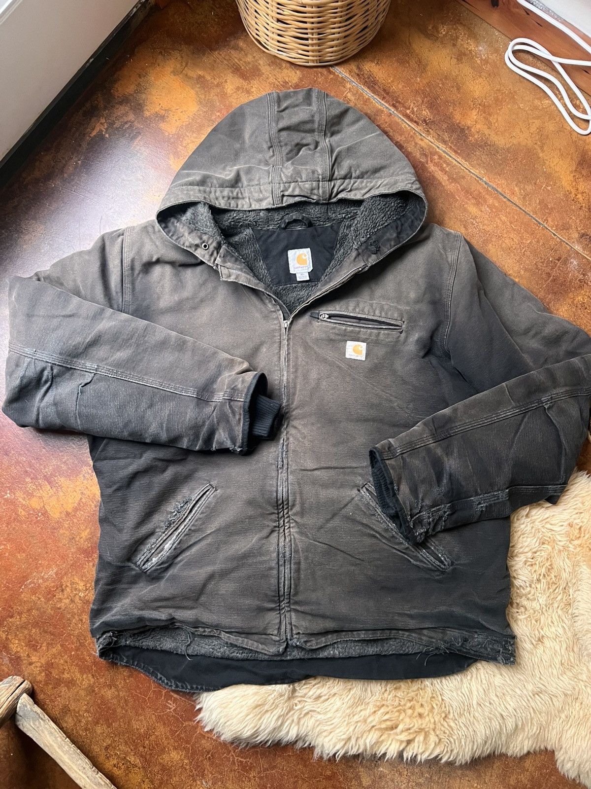 Carhartt Distressed Vintage Carhartt jacket Size US XL / EU 56 / 4 - 1 Thumbnail
