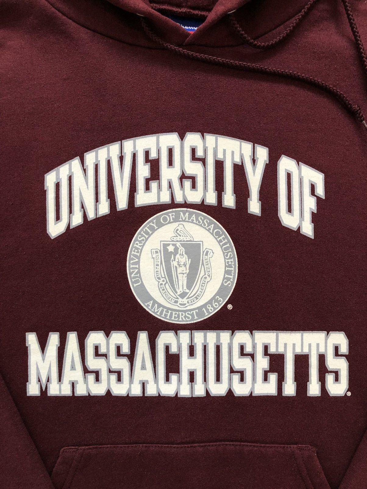 Champion × Vintage Hoodie Champion University Of Massachusetts Vintage Size US S / EU 44-46 / 1 - 2 Thumbnail
