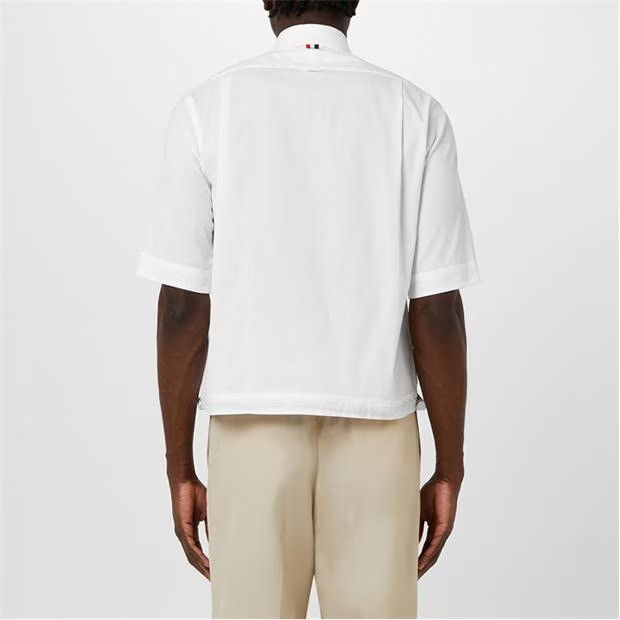 Thom Browne o1g2r1mq0724 Short Sleeve Shirt in White Size US L / EU 52-54 / 3 - 4 Thumbnail