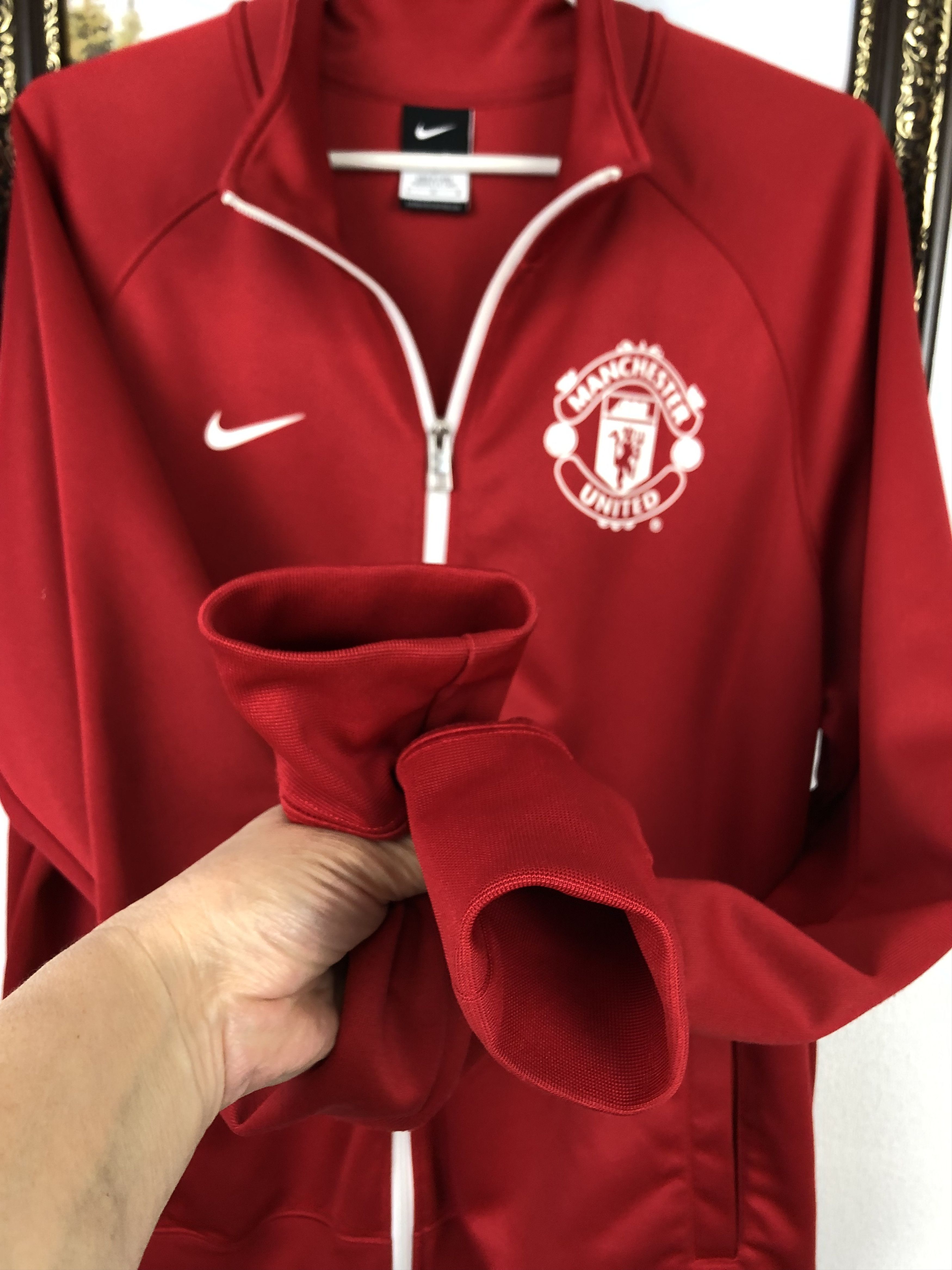 Nike Nike Manchester United Football Jacket Soccer Track Top Size US L / EU 52-54 / 3 - 6 Thumbnail