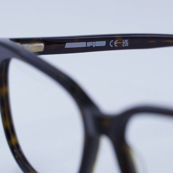 McQ Alexander McQueen McQ by Alexander McQueen MQ0276O 002 Eyeglasses Havana 52mm Size ONE SIZE - 9 Thumbnail