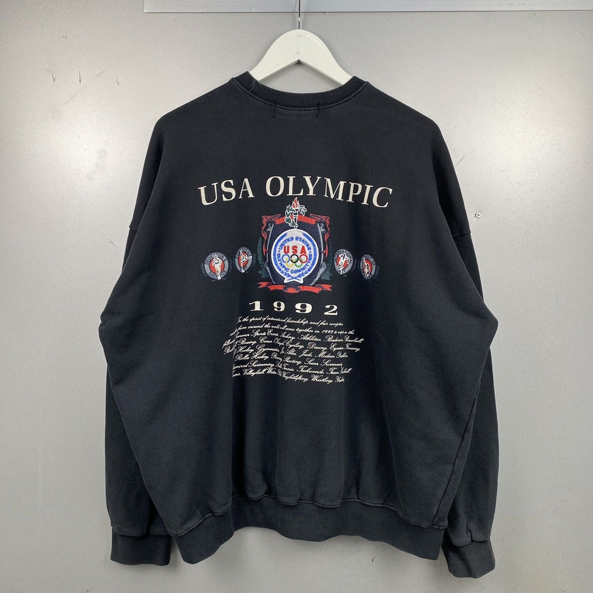 Japanese Brand × USA Olympics 1992 Usa Olympic Sweatshirt Size US XXL / EU 58 / 5 - 3 Thumbnail