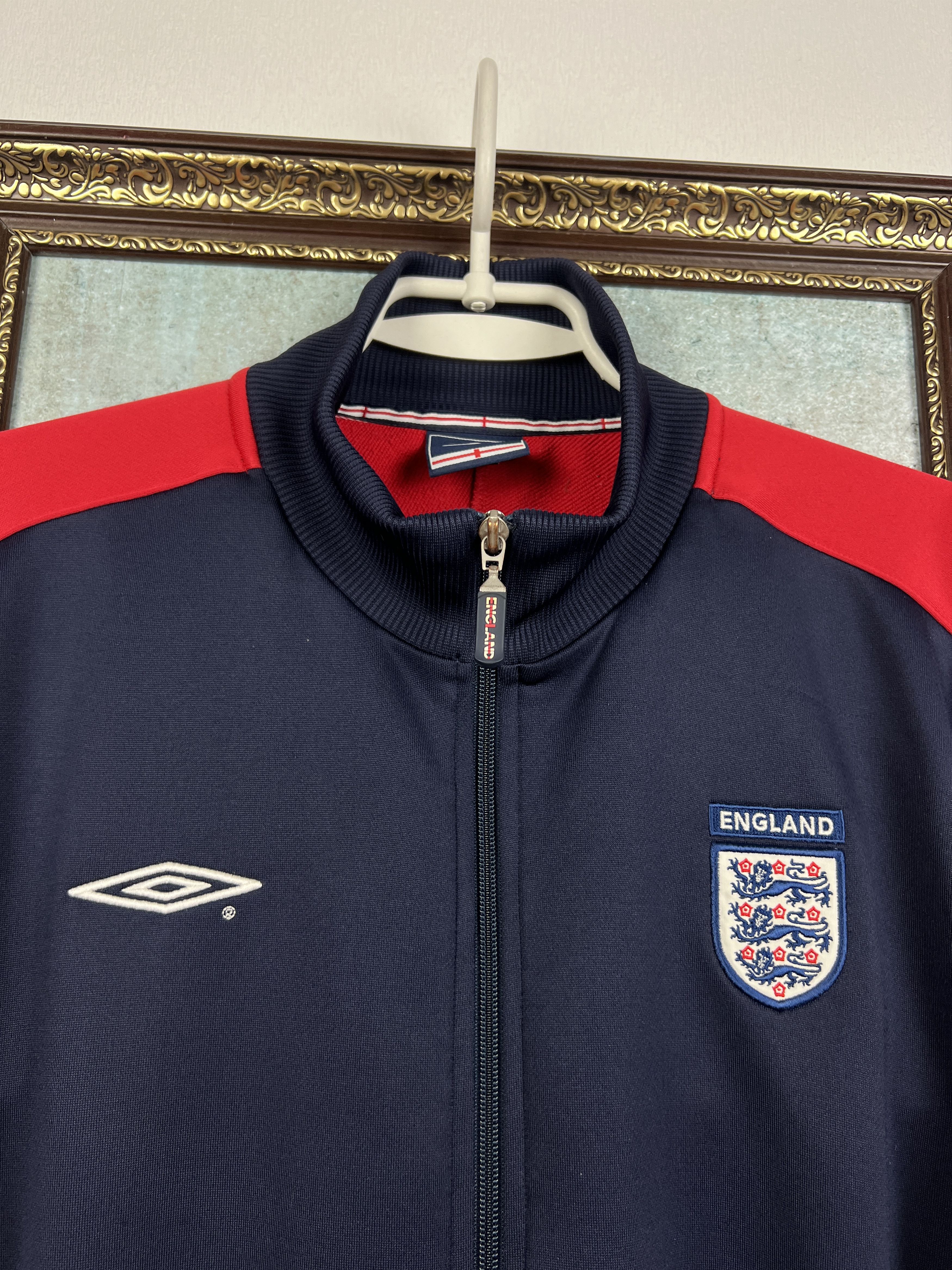 Umbro England Football Train Track Top Jacket National Team Rare Size US L / EU 52-54 / 3 - 3 Thumbnail