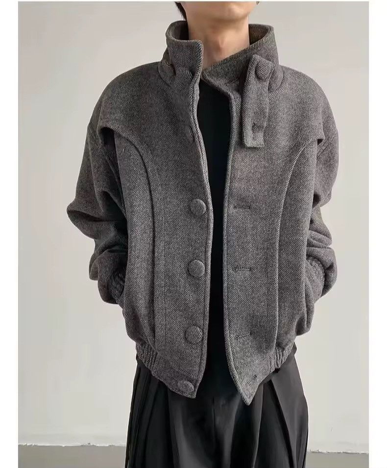 Other Retro Style Casual Y2k Gray Coat Turtleneck Bomber Size US M / EU 48-50 / 2 - 3 Thumbnail