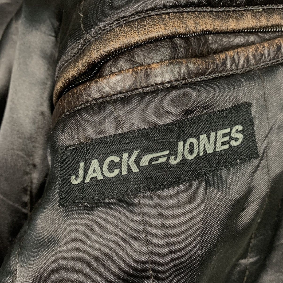 Japanese Brand Vintage Jack And Jones Leather Jacket Size US M / EU 48-50 / 2 - 18 Thumbnail