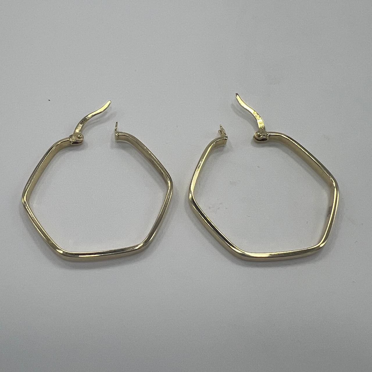 Other Elegant gold earrings in Hexagonal shape design, lightweight Size ONE SIZE - 7 Thumbnail