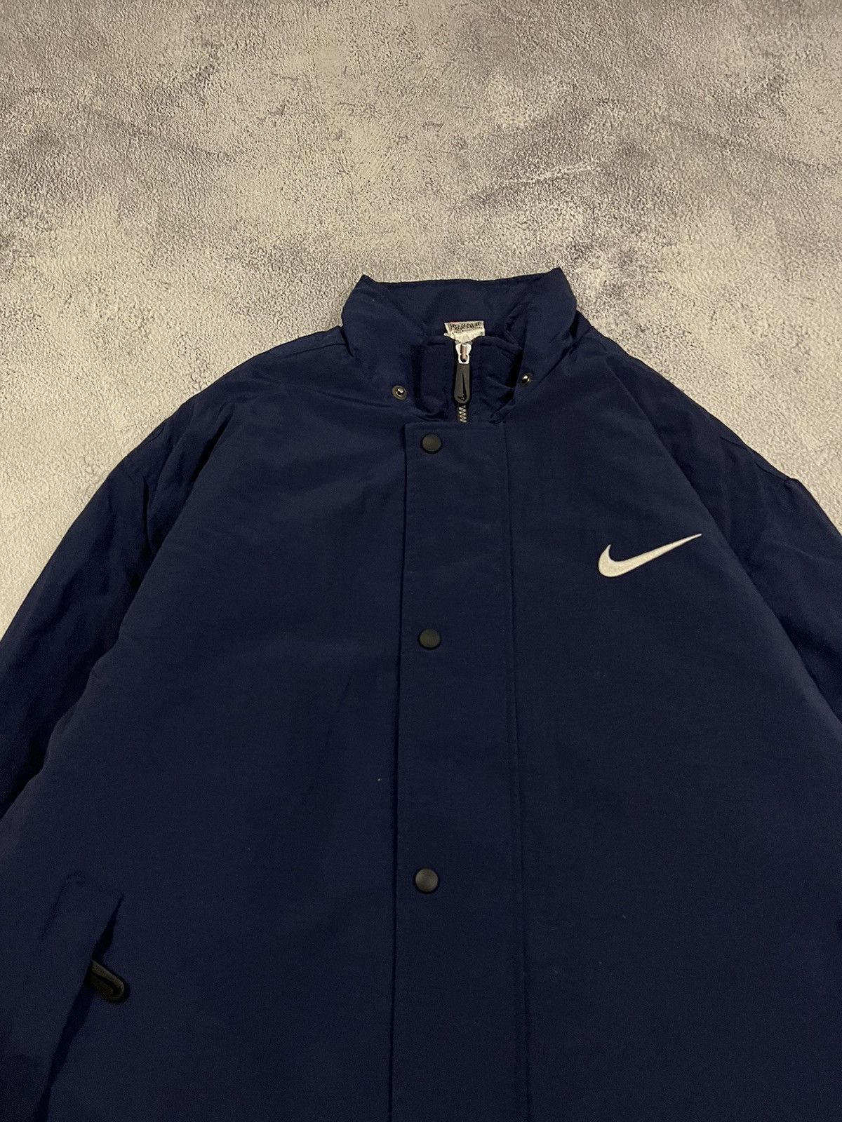 Nike × Vintage Vintage Y2k Nike Nylon Big Swoosh Jacket 00’s Size US L / EU 52-54 / 3 - 6 Thumbnail