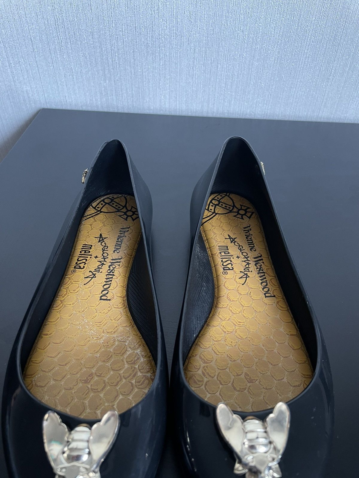 Melissa × Vivienne Westwood Rare Vivienne Westwood Anglomania Melissa Flats Bee 🐝 Y2k Size US 7 / IT 37 - 13 Thumbnail