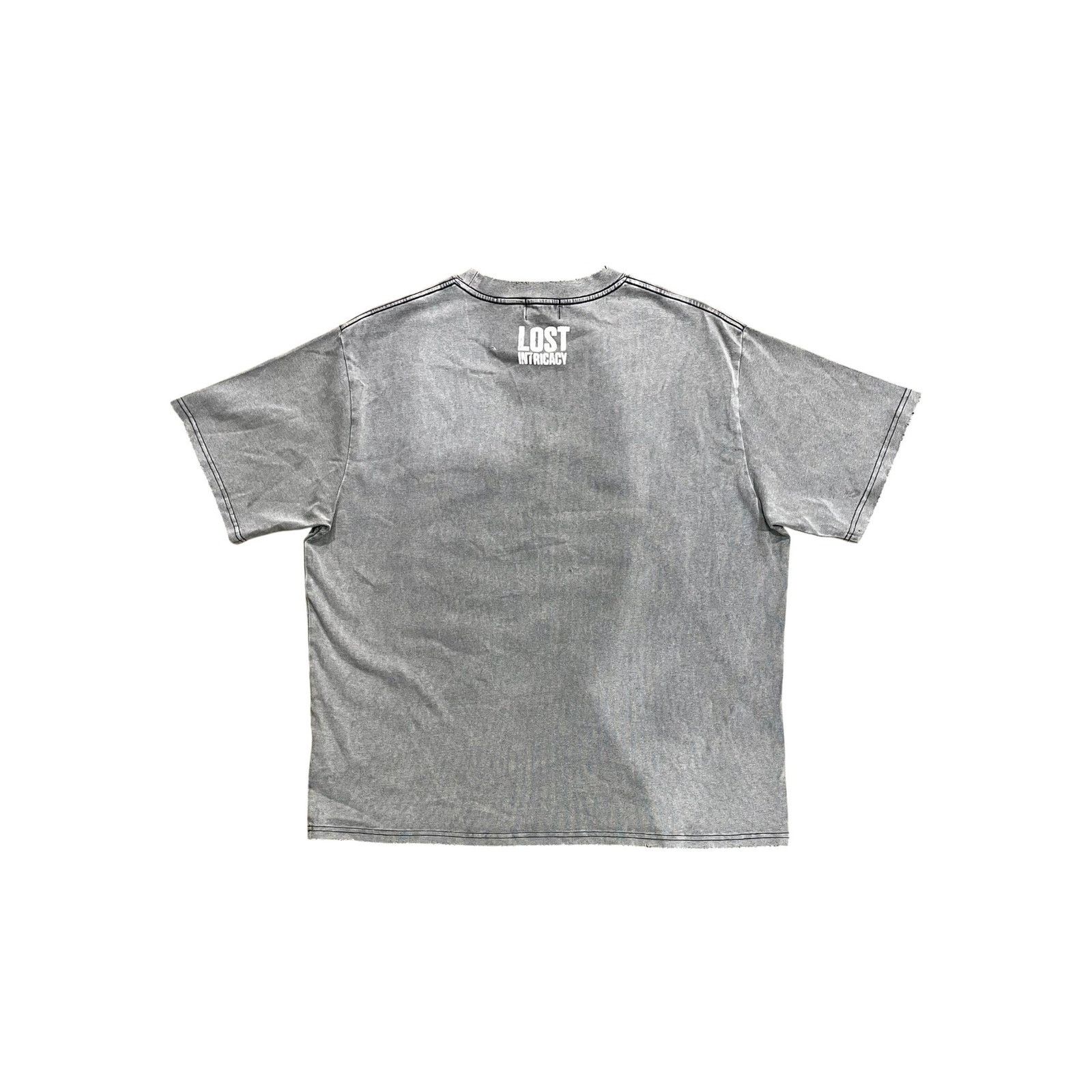 LOST INTRICACY Lost Intricacy "Outline Studded" Grey Tee Size US XL / EU 56 / 4 - 2 Thumbnail