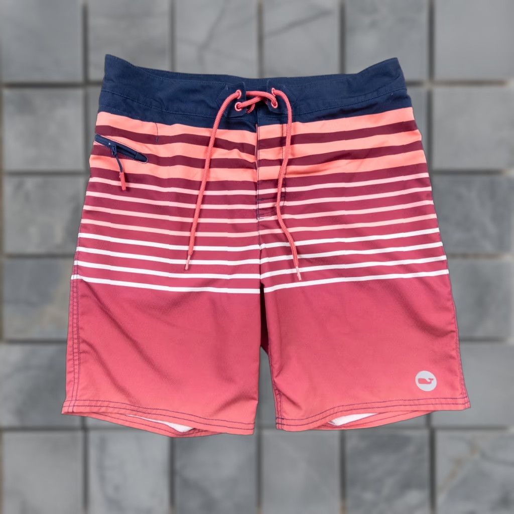 Vineyard Vines Vineyard Vines Board Shorts Mens 30 Red Swimwear Trunks Adult Outdoors Beach Size US 30 / EU 46 - 1 Thumbnail