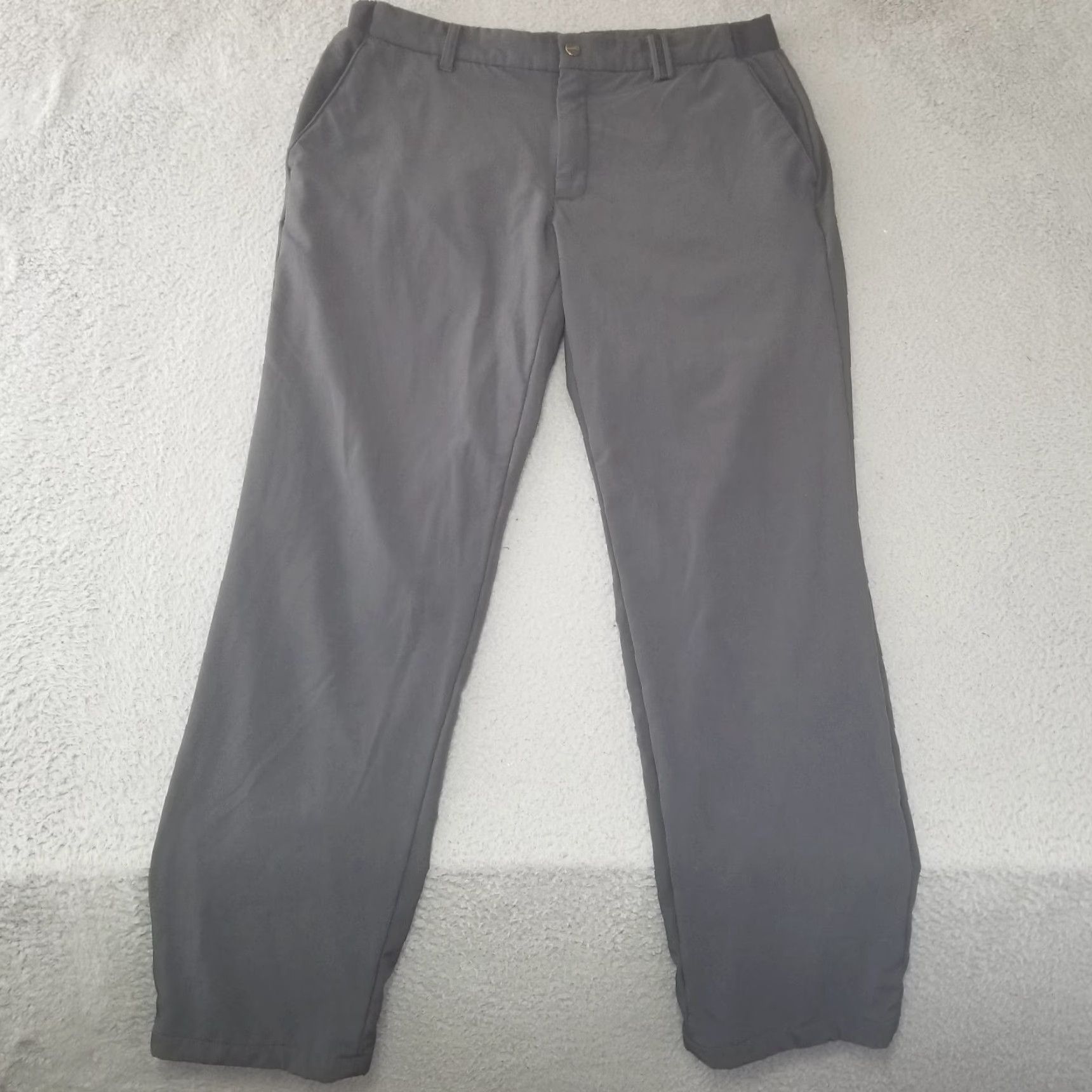Vintage VINTAGE Jean Michel Basquiat Pants Mens 33x28 Gray Tech Performance Chino Golf Stretch Size US 33 - 2 Thumbnail