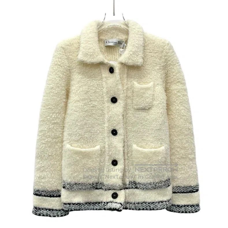 Dior Dior Logo Embroidered Wool Collared Jacket. Size US XS / EU 42 / 0 - 1 Thumbnail