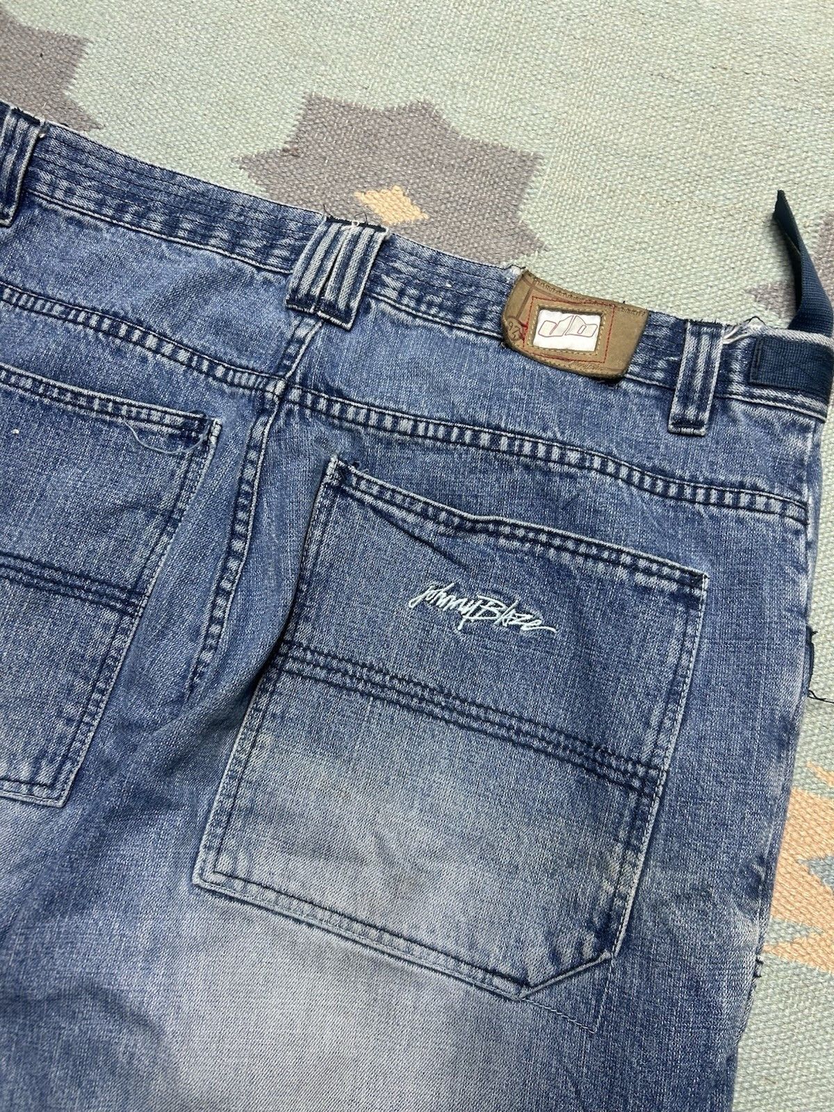 Vintage y2k baggy jeans Johnny blaze distressed wide patched 38x32 Size US 38 / EU 54 - 10 Thumbnail