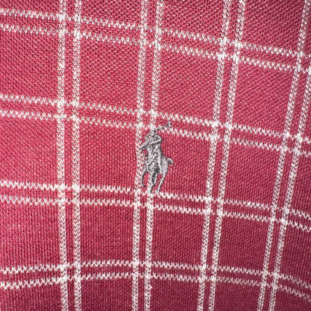 Polo Ralph Lauren 80s Polo Ralph Lauren Wine Red Made in USA L/S Polo Shirt Sz Size US L / EU 52-54 / 3 - 3 Thumbnail