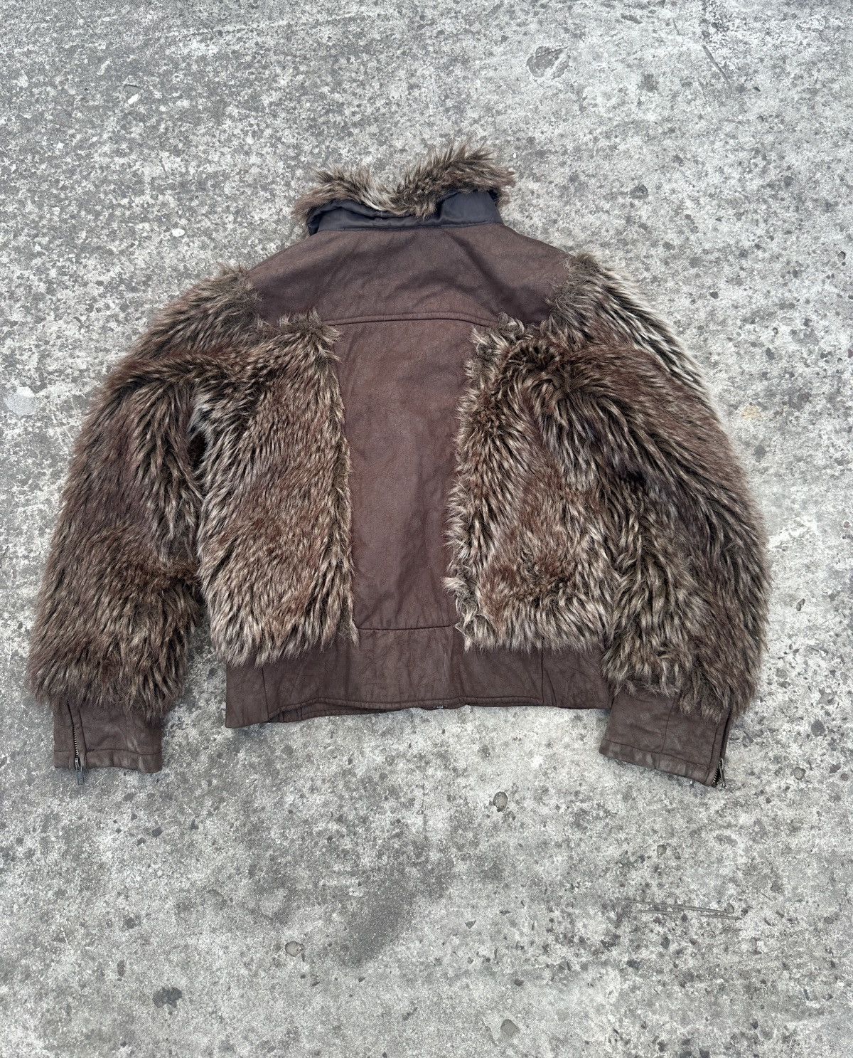 Other Y2K Vintage Fur Jacket Mohair Streetwear Opium Alt Rare VTg Size S / US 4 / IT 40 - 8 Thumbnail