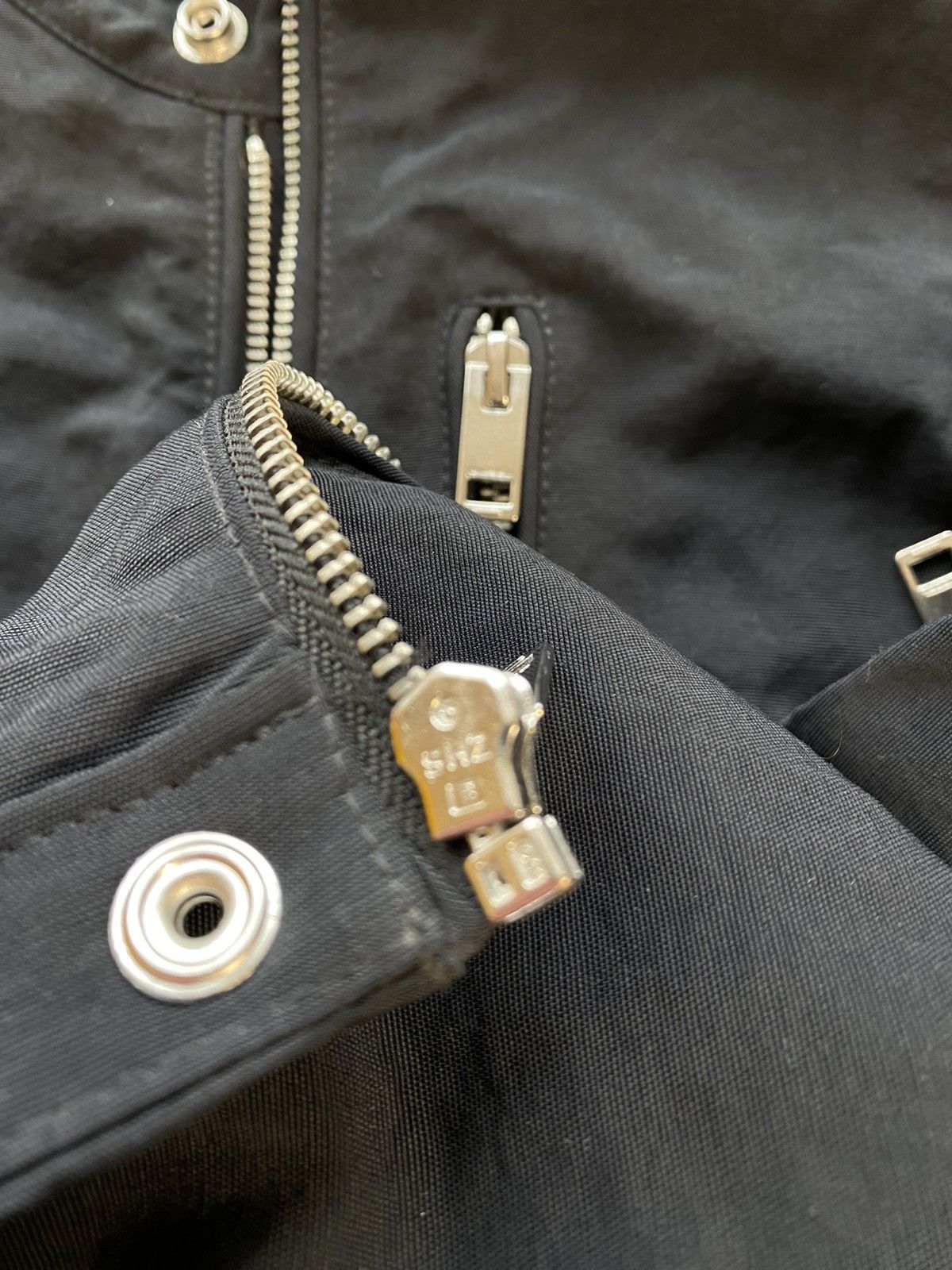 Diesel × Vintage Rare Y2K Diesel Bomber Light Black Jacket 100% Nylon Size US S / EU 44-46 / 1 - 10 Thumbnail
