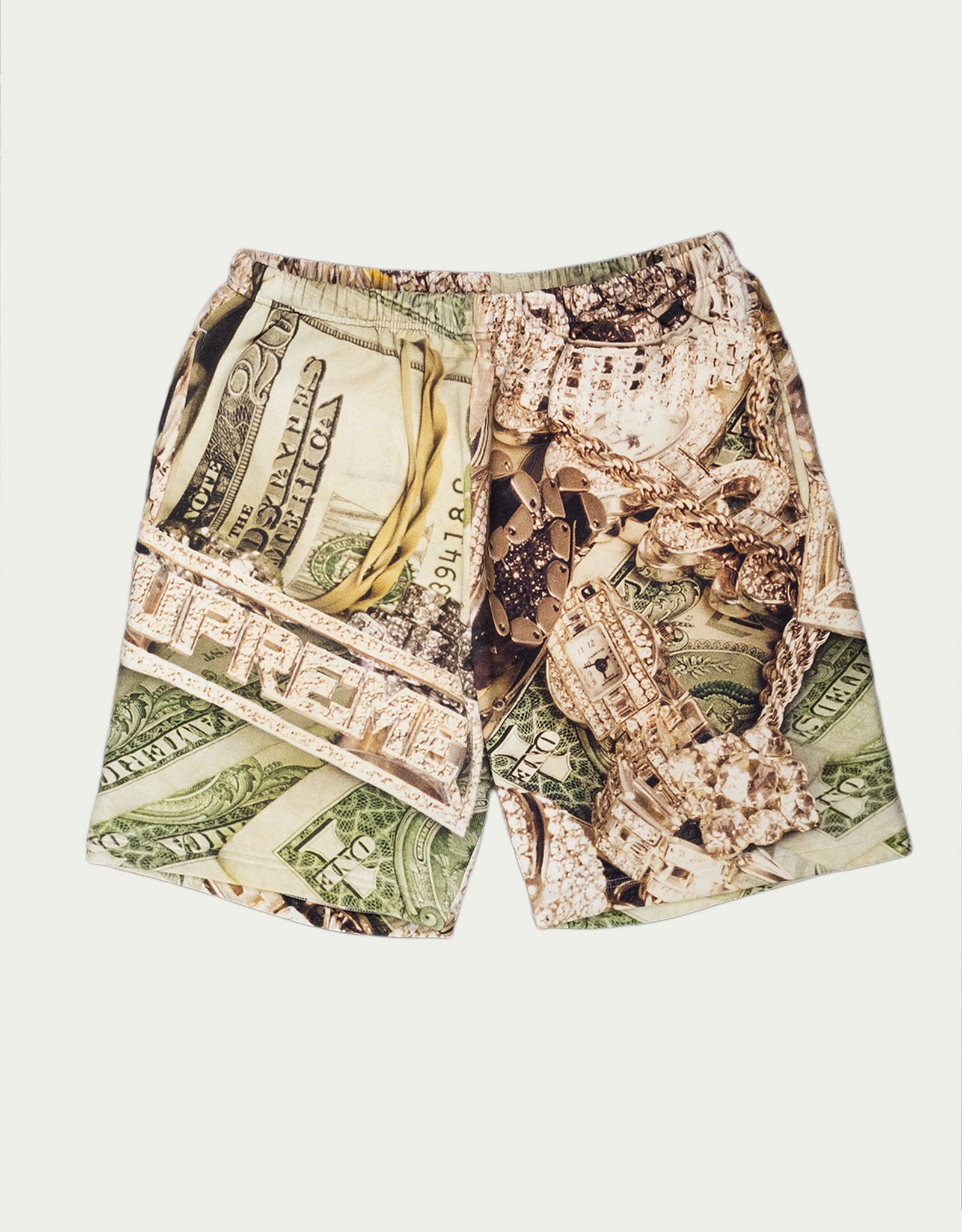 Supreme Supreme Bling Sweatshorts – Green (SS22) Size US 32 / EU 48 - 1 Thumbnail