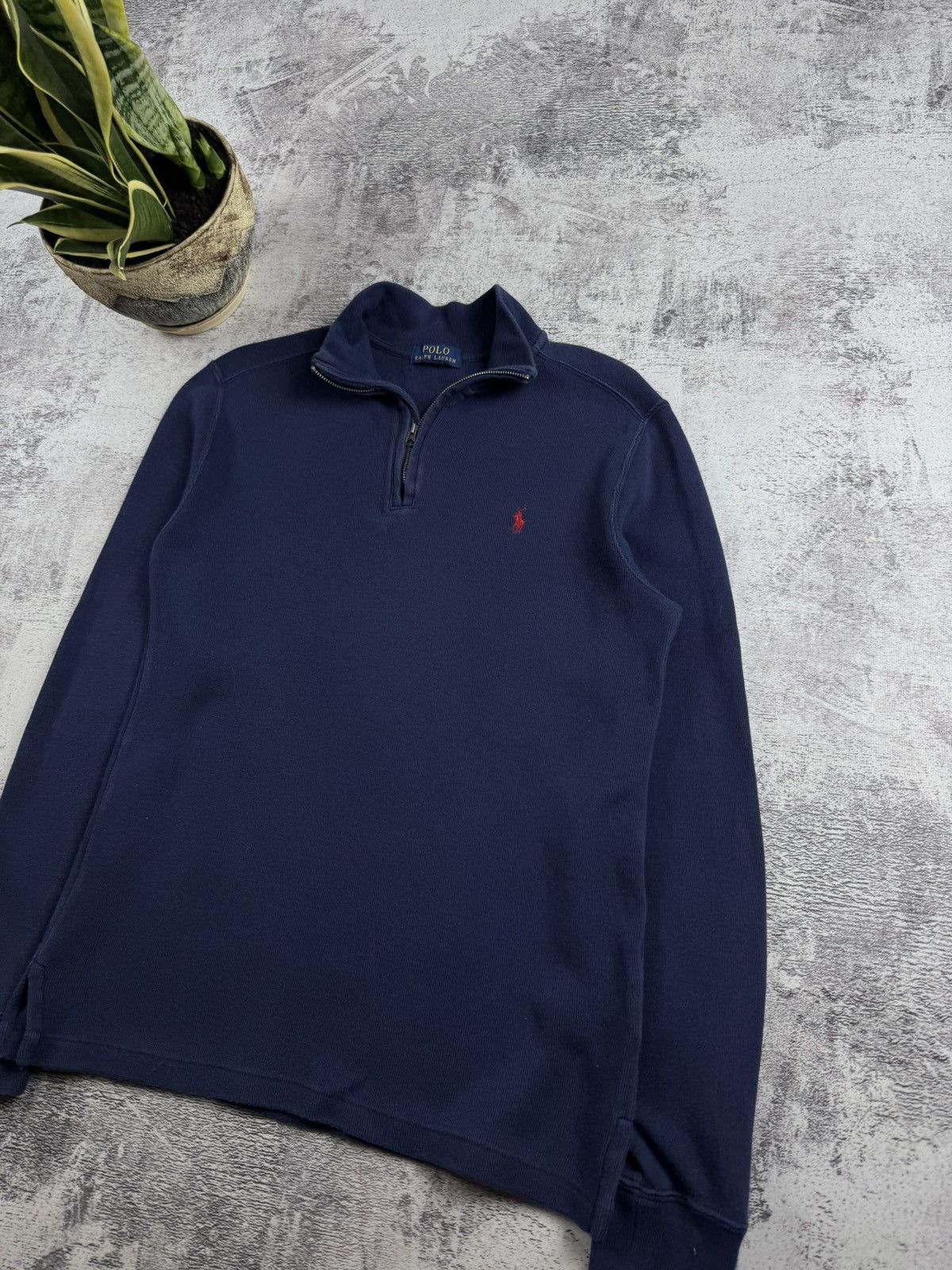 Polo Ralph Lauren Vintage Polo Ralph Lauren PRL Blue Retro 1/3 1/4 Zip Sweatshirt Hoodie Pullover Size US S / EU 44-46 / 1 - 3 Thumbnail
